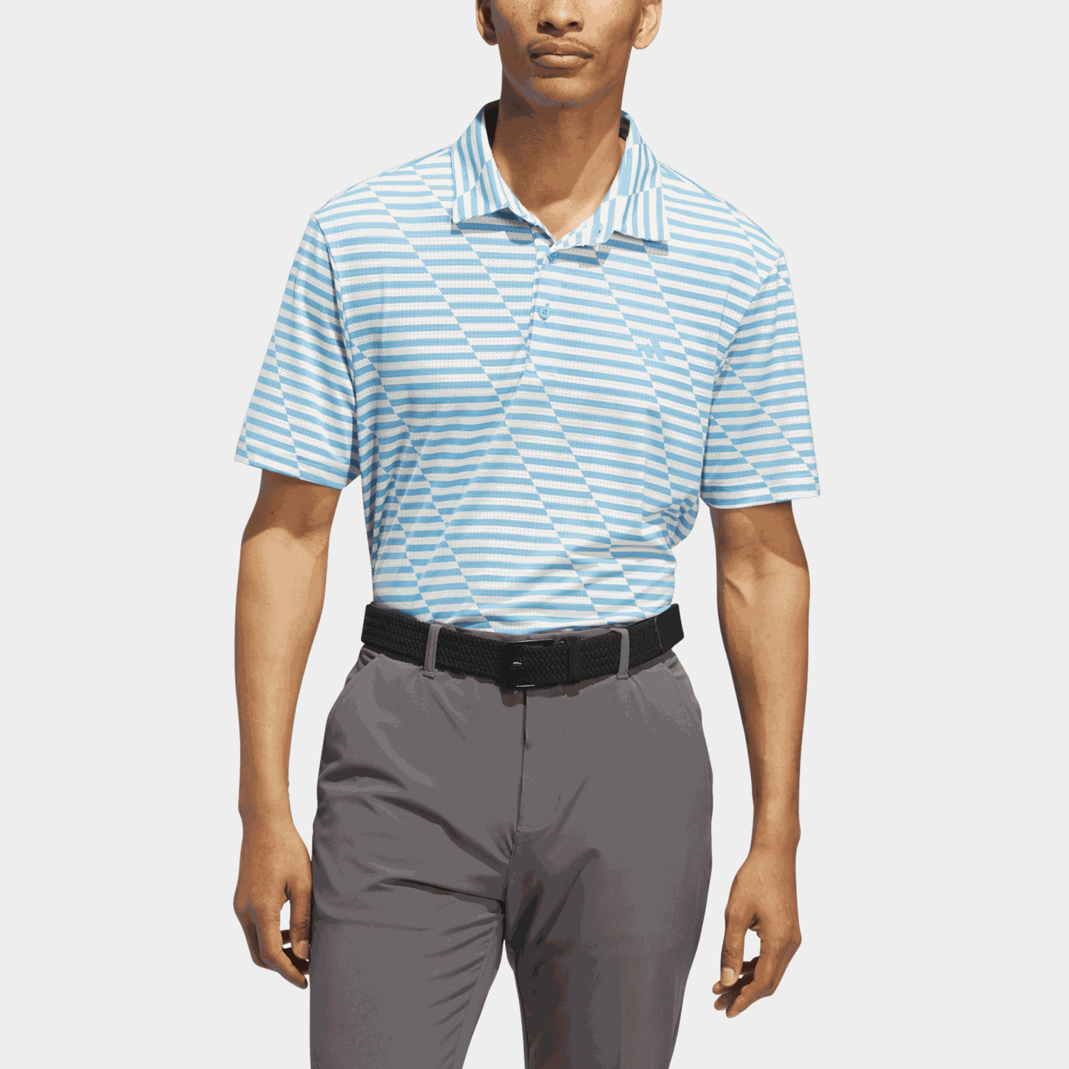 Mesh Print Polo, miesten pikeepaita - full image 2