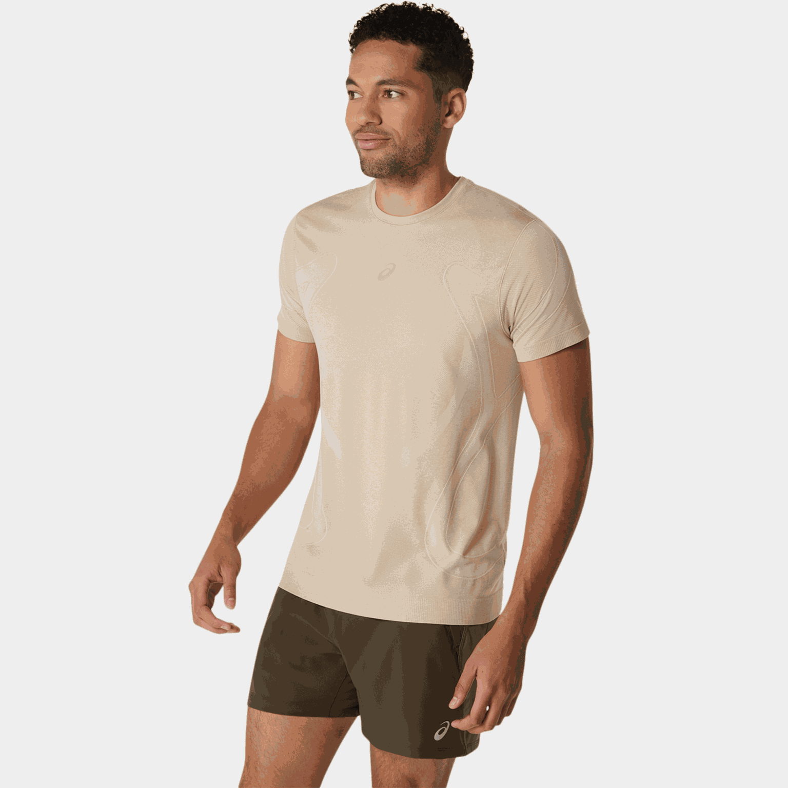 Road Seamless Short Sleeve Short Sleeve Top, miesten treenipaita - full image 2