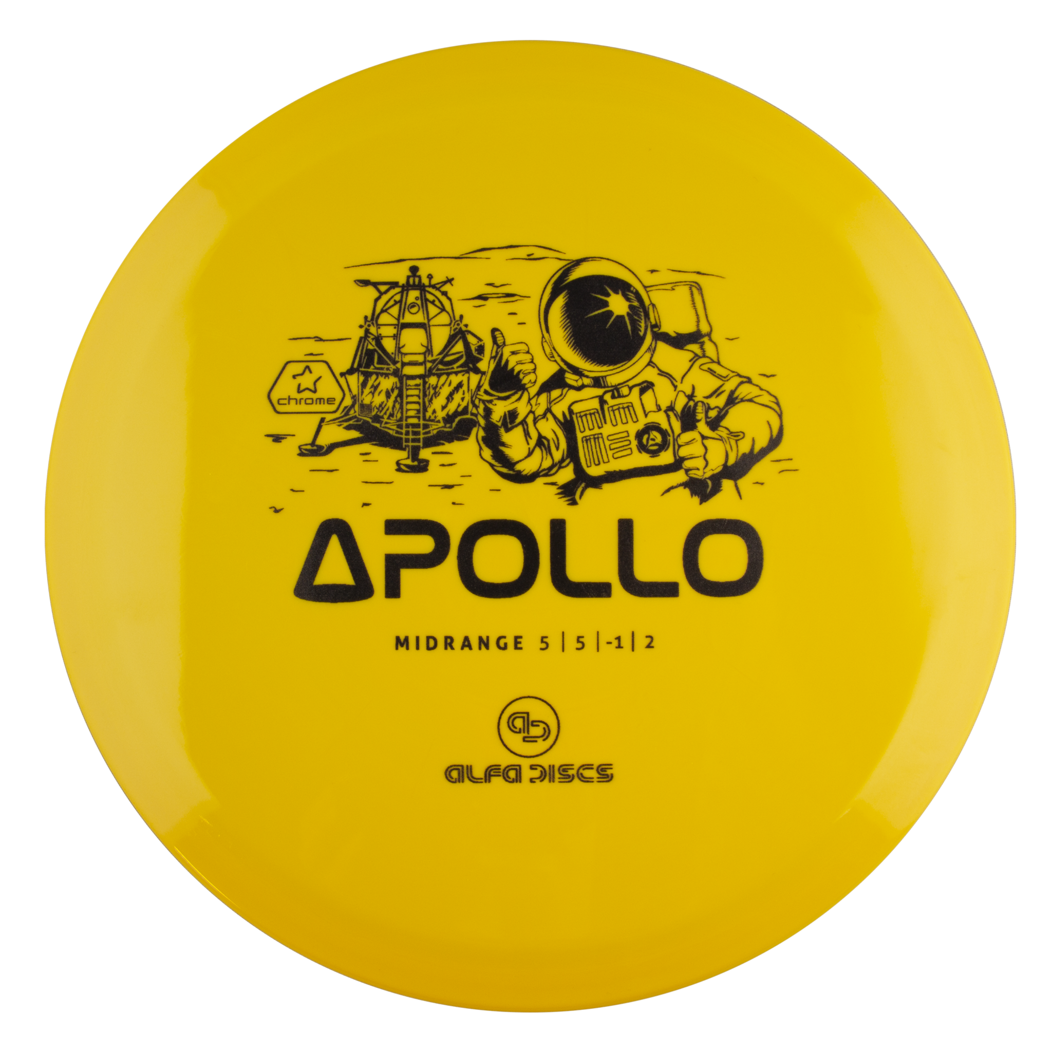 Alfa Discs Chrome Line Midrange Apollo, 173–180 г, шайба для фрисби-гольфа среднего класса