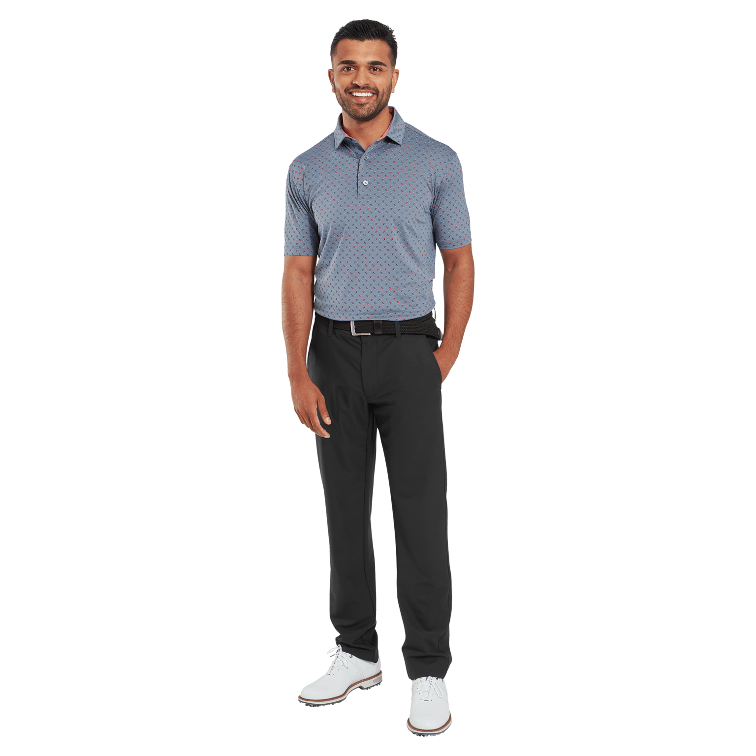 Footjoy Flower Bud Foulard Lisle99 Мужская рубашка-поло