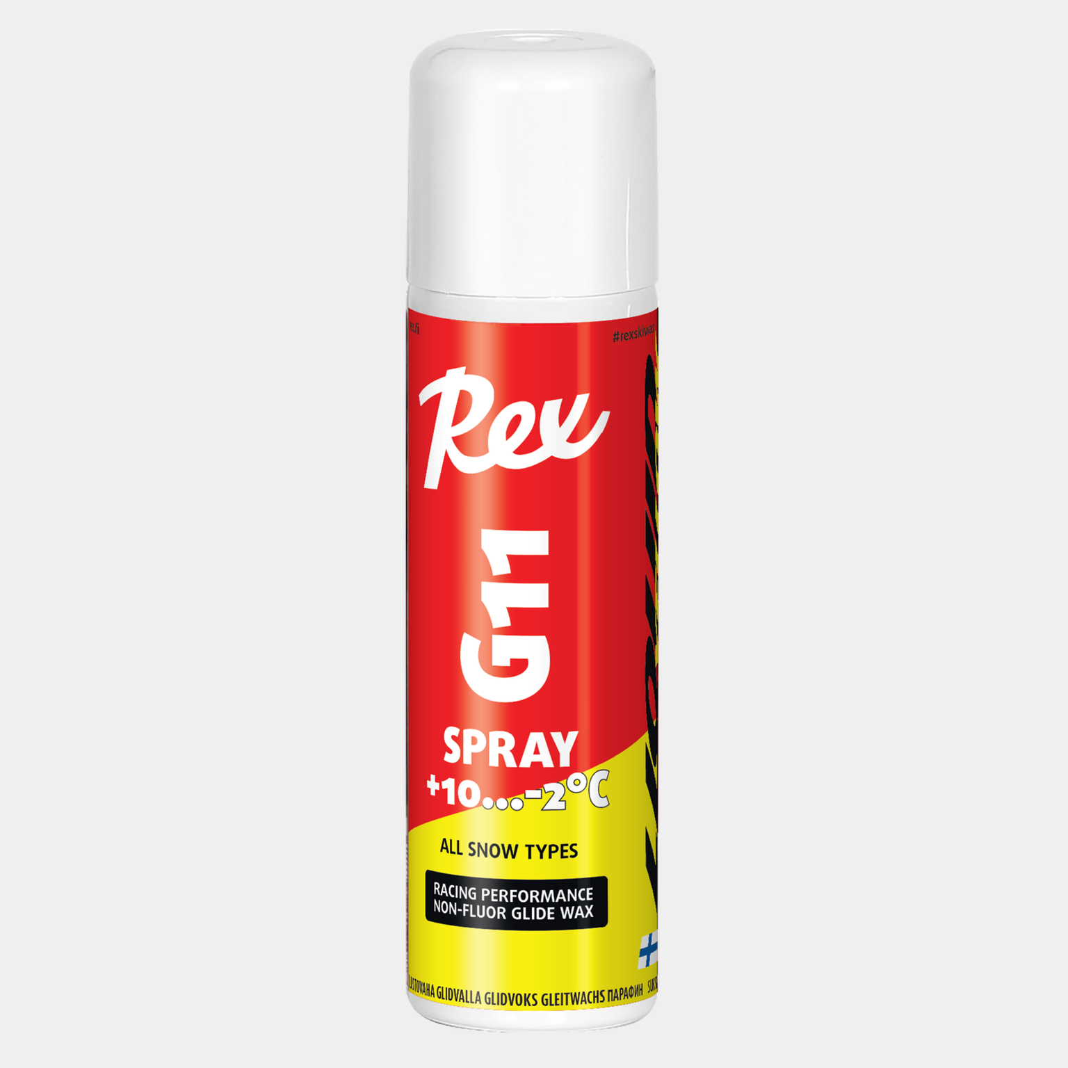 436 G11 Yellow spray +10…-2C. All snow types 25/26, keltainen nestemäinen luistovoide - full image 1