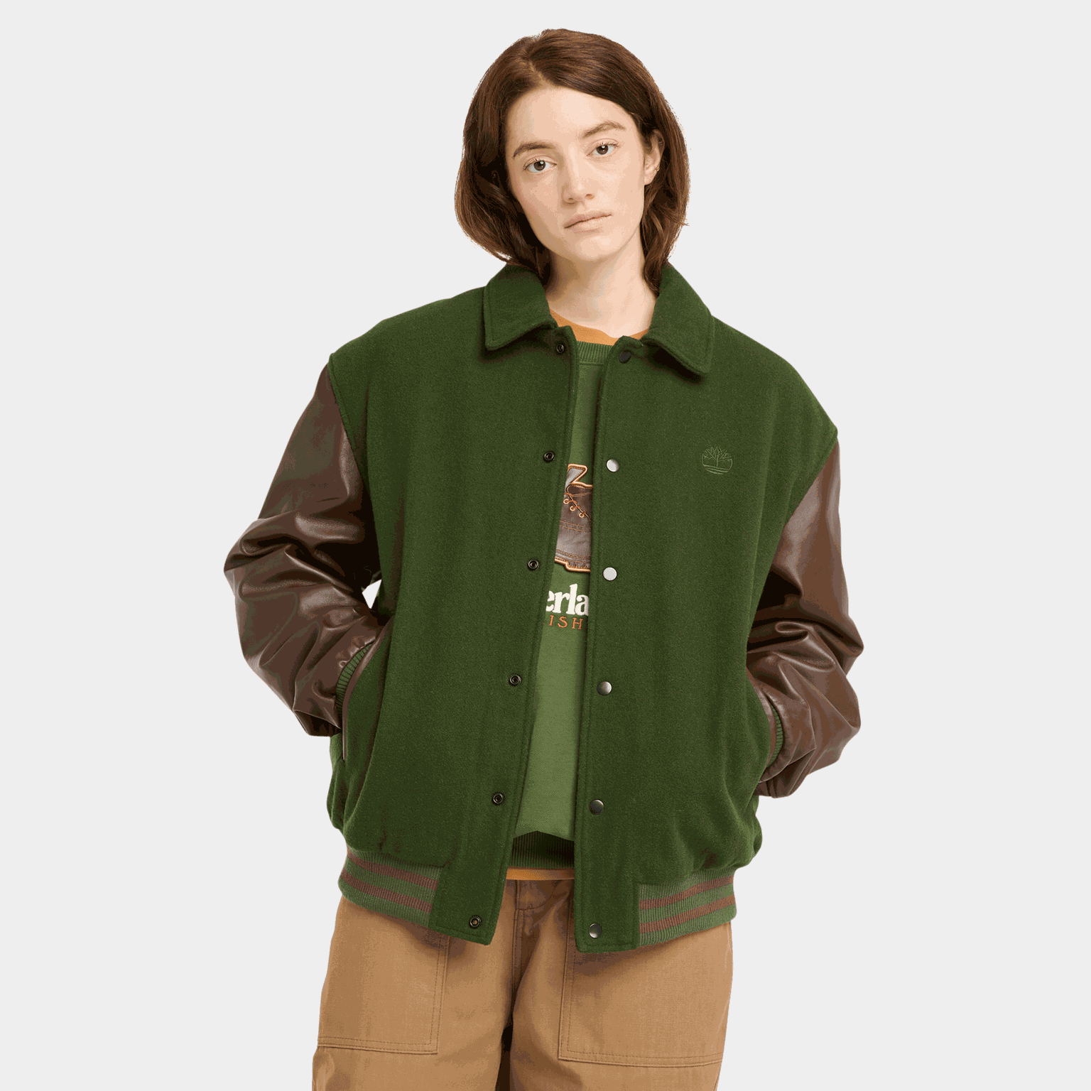Leather Letterman Jacke, Collegetakki, unisex - full image 2
