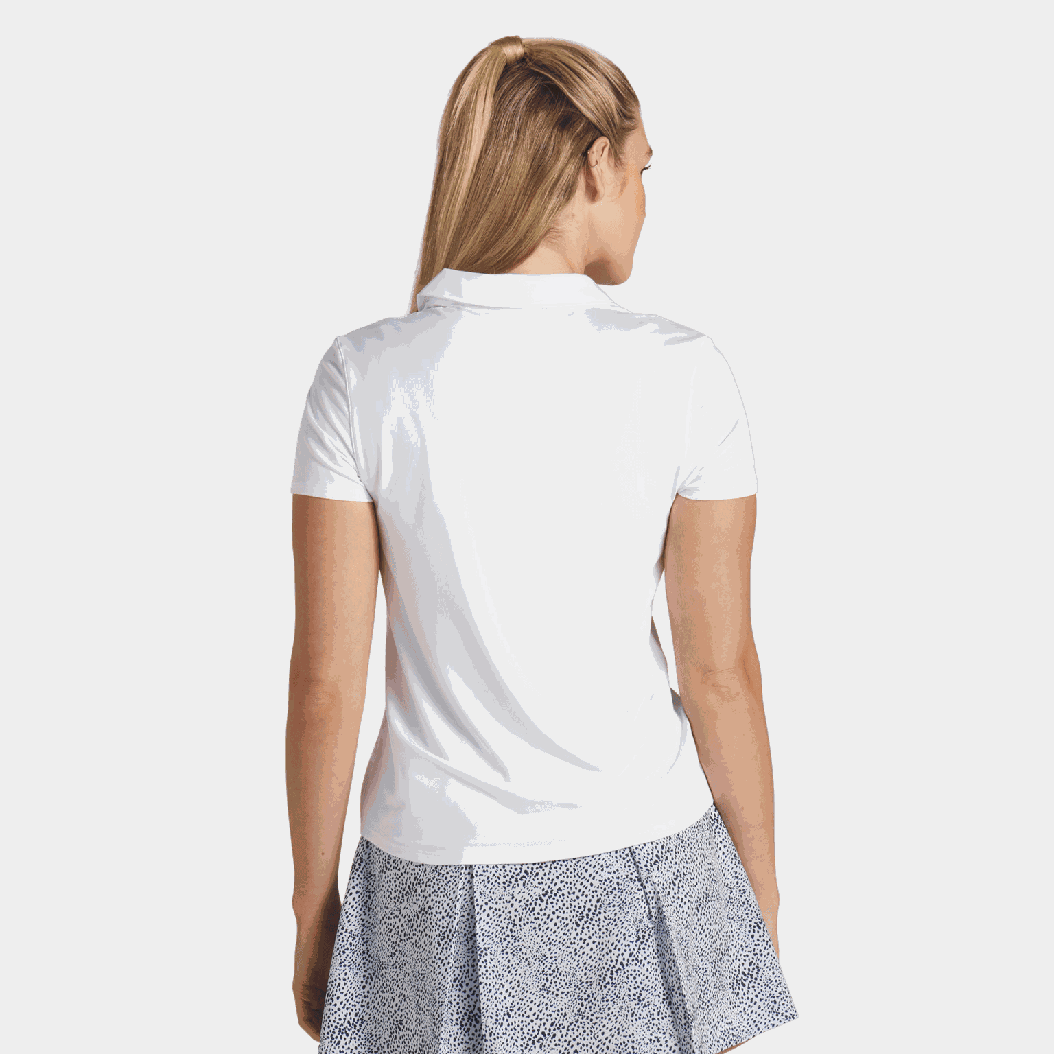 Cloudspun Piped Short-Sleeve Polo, naisten pikeepaita, golfiin - full image 2