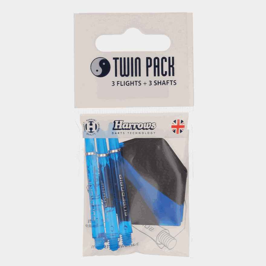 Flights & Shafts Twin Pack, dartstikan varsi- ja sulkasarja - full image 2