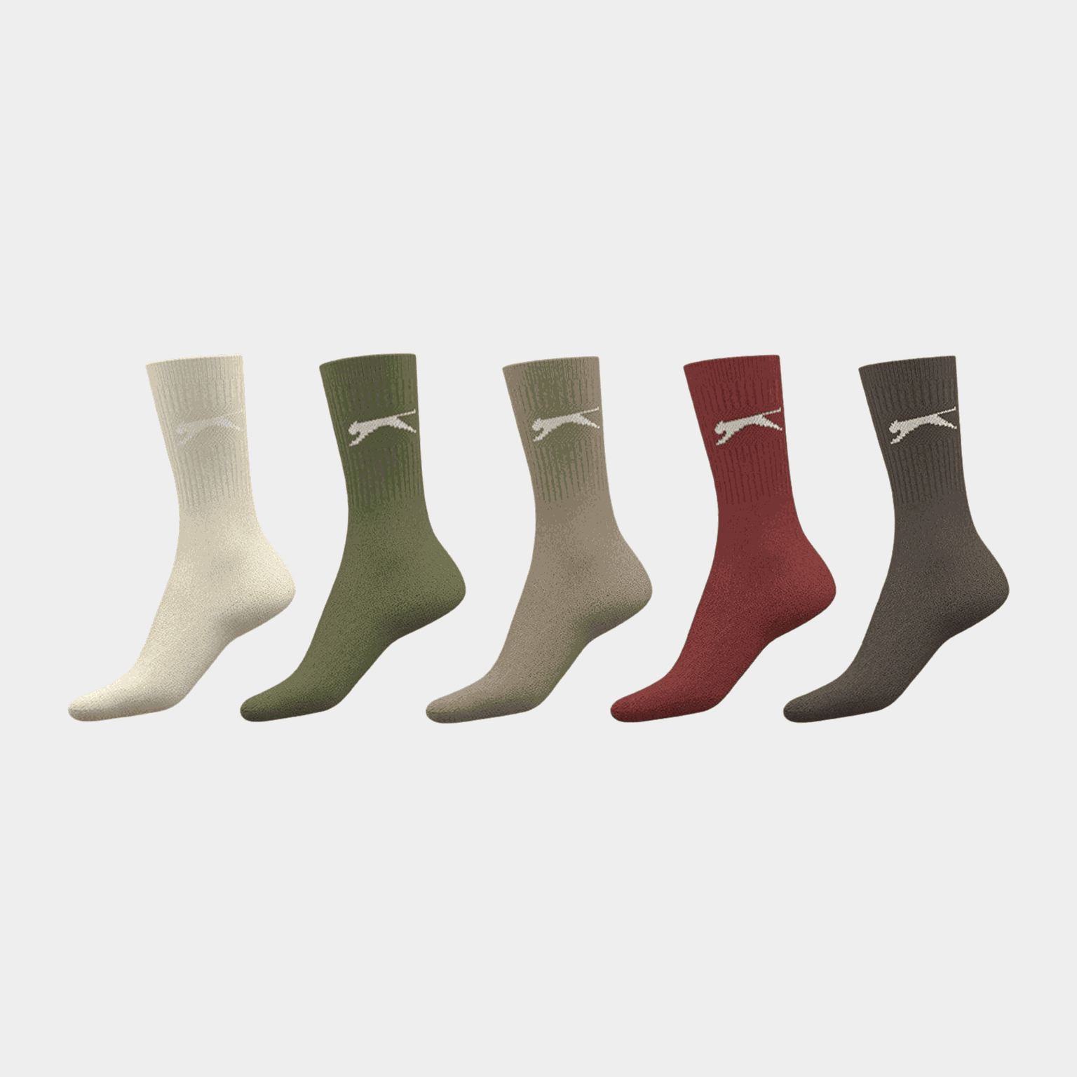 Slaz 5PK Crew Sock S+00, sukat - full image 2