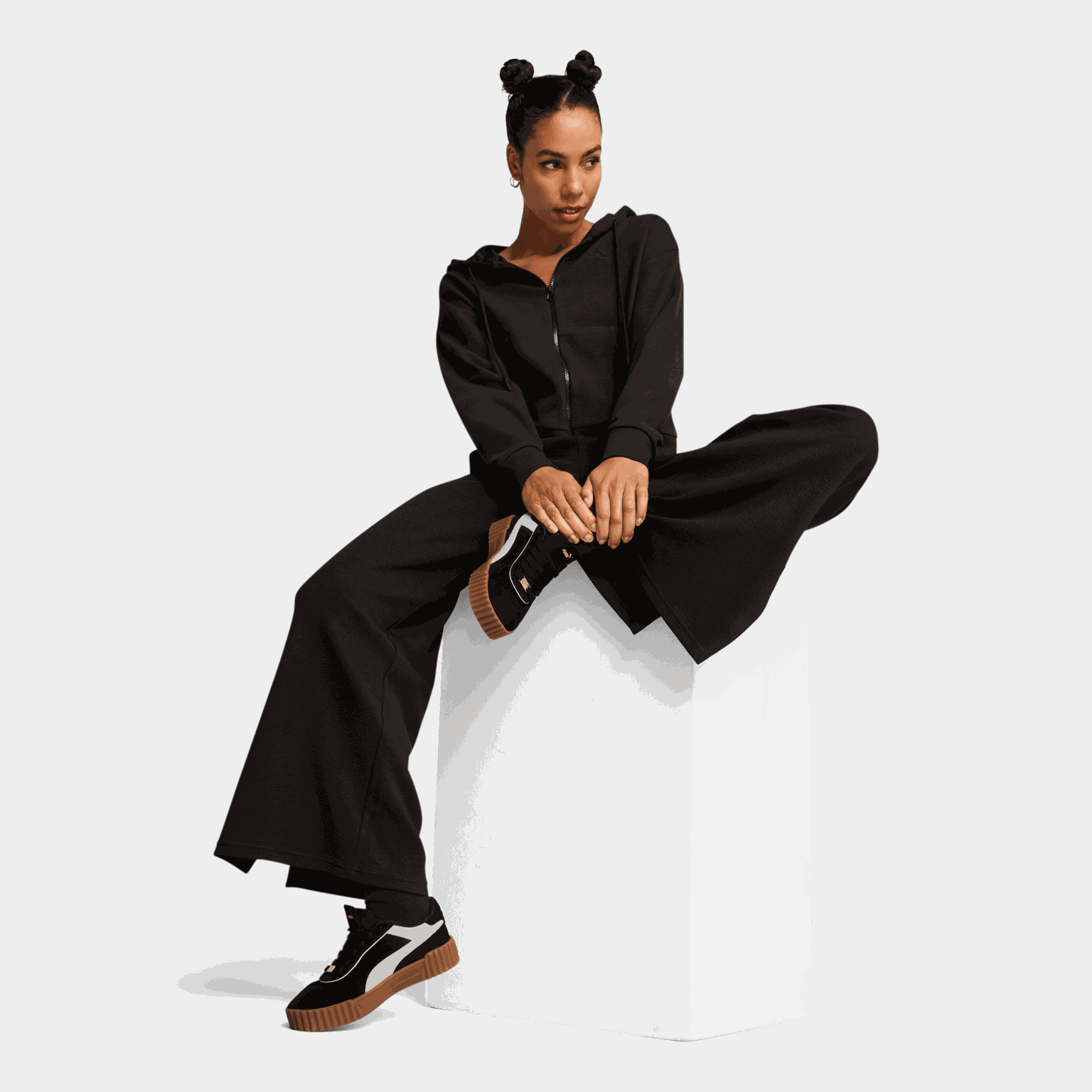 HER Comfort Crop Full-Zip Hoodie, naisten huppari - full image 2