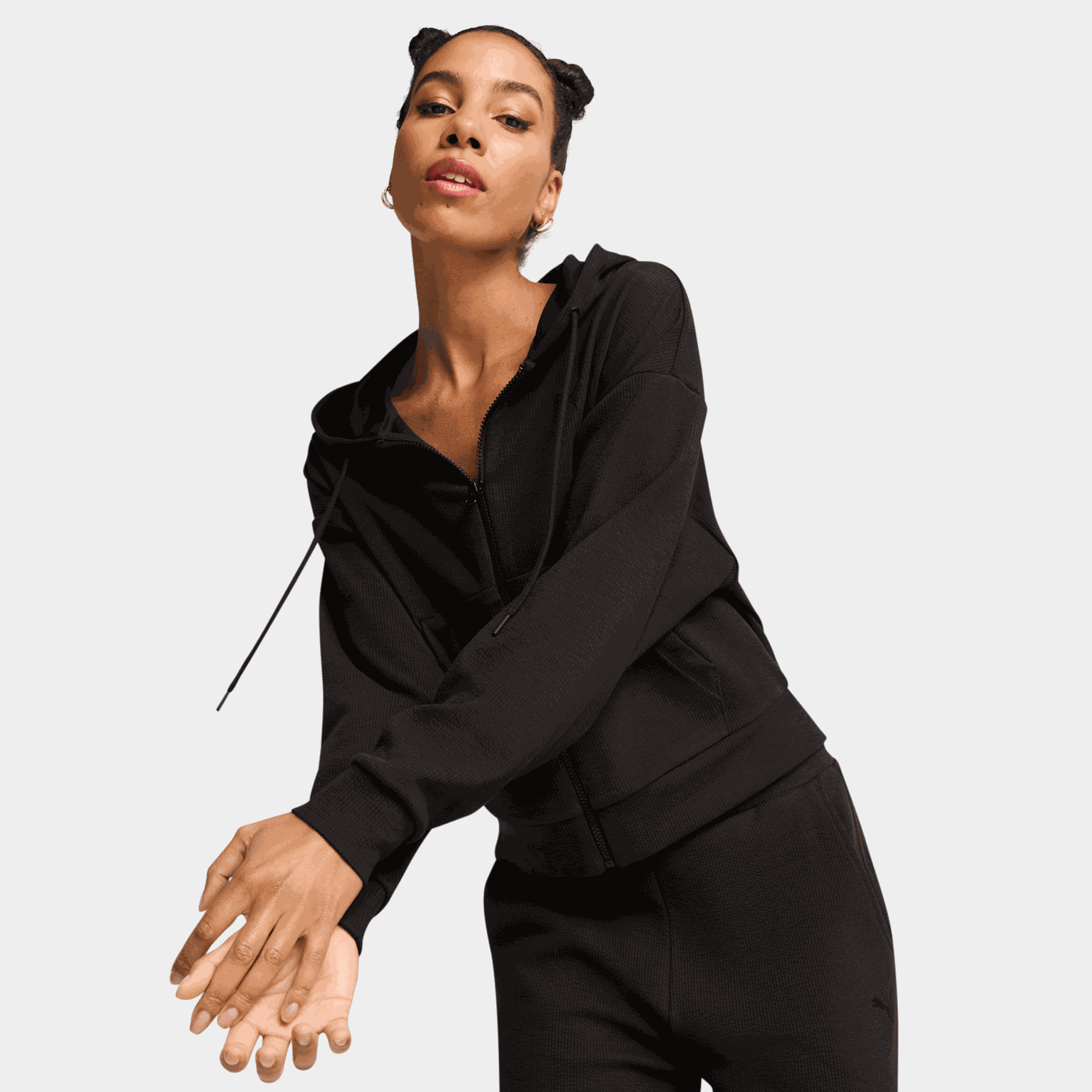 HER Comfort Crop Full-Zip Hoodie, naisten huppari - full image 1