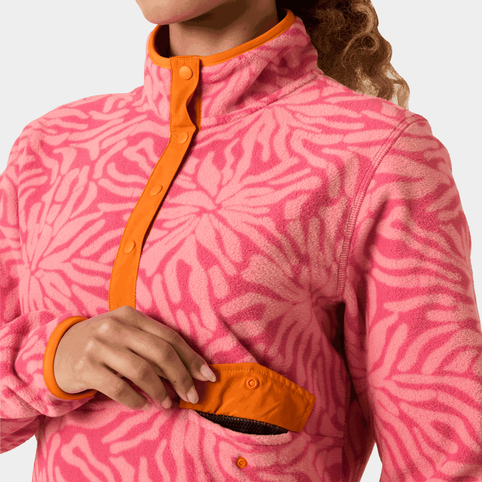 MARIDALEN PRINTED FLEECE, naisten fleecepaita - full image 3