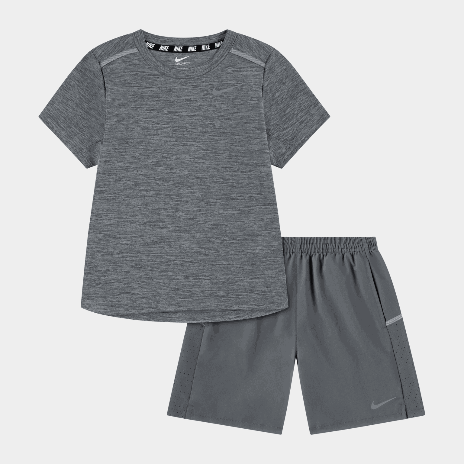 NKB NK DF MILER SS TOP SHORT, lasten, nuorten t-paita ja shortsit - full image 1