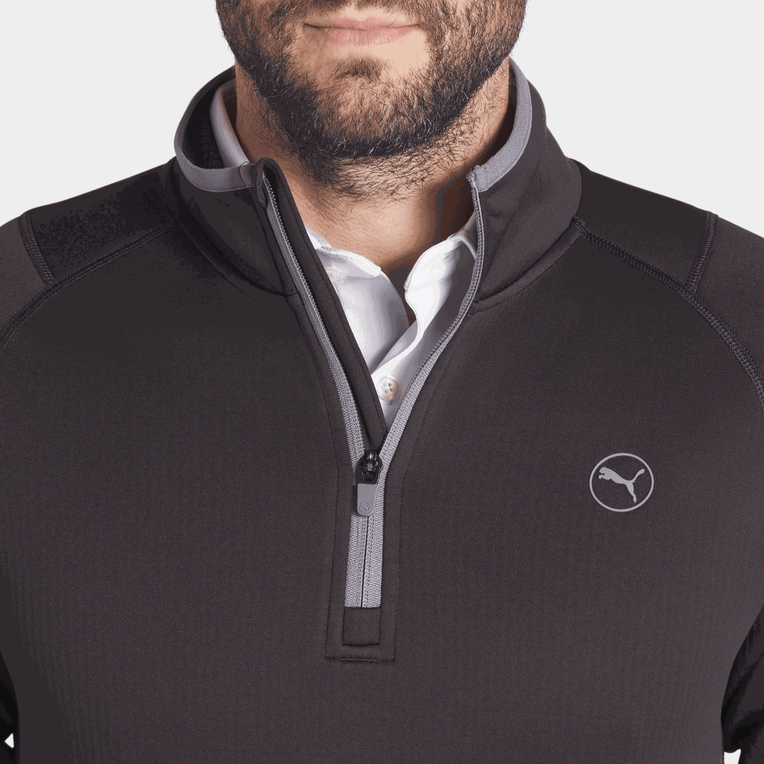 Waffle Fleece 1/4 Zip, miesten golfpaita - full image 3