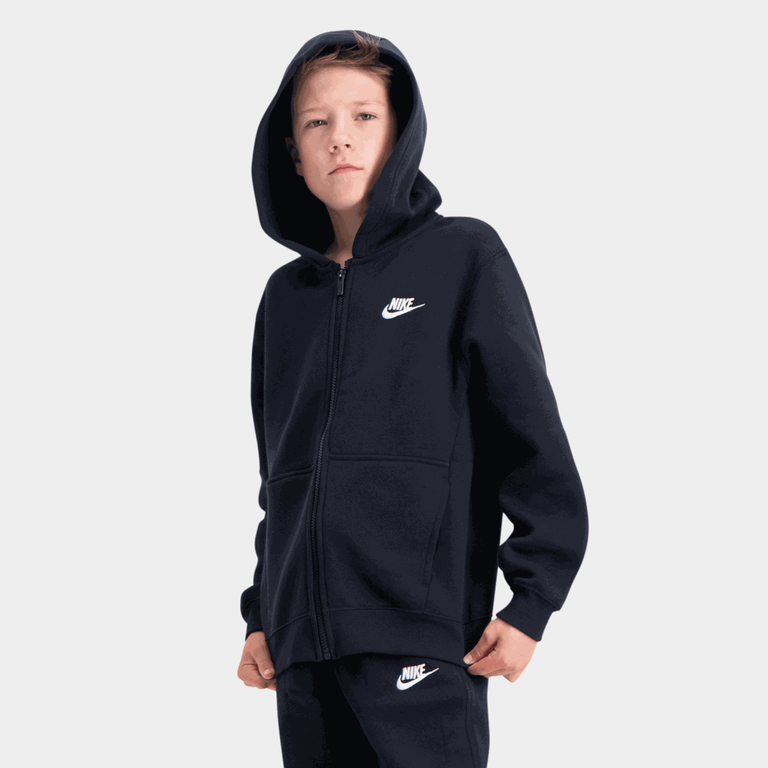 Sportswear Club Fleece, nuorten verryttelyasu - full image 3