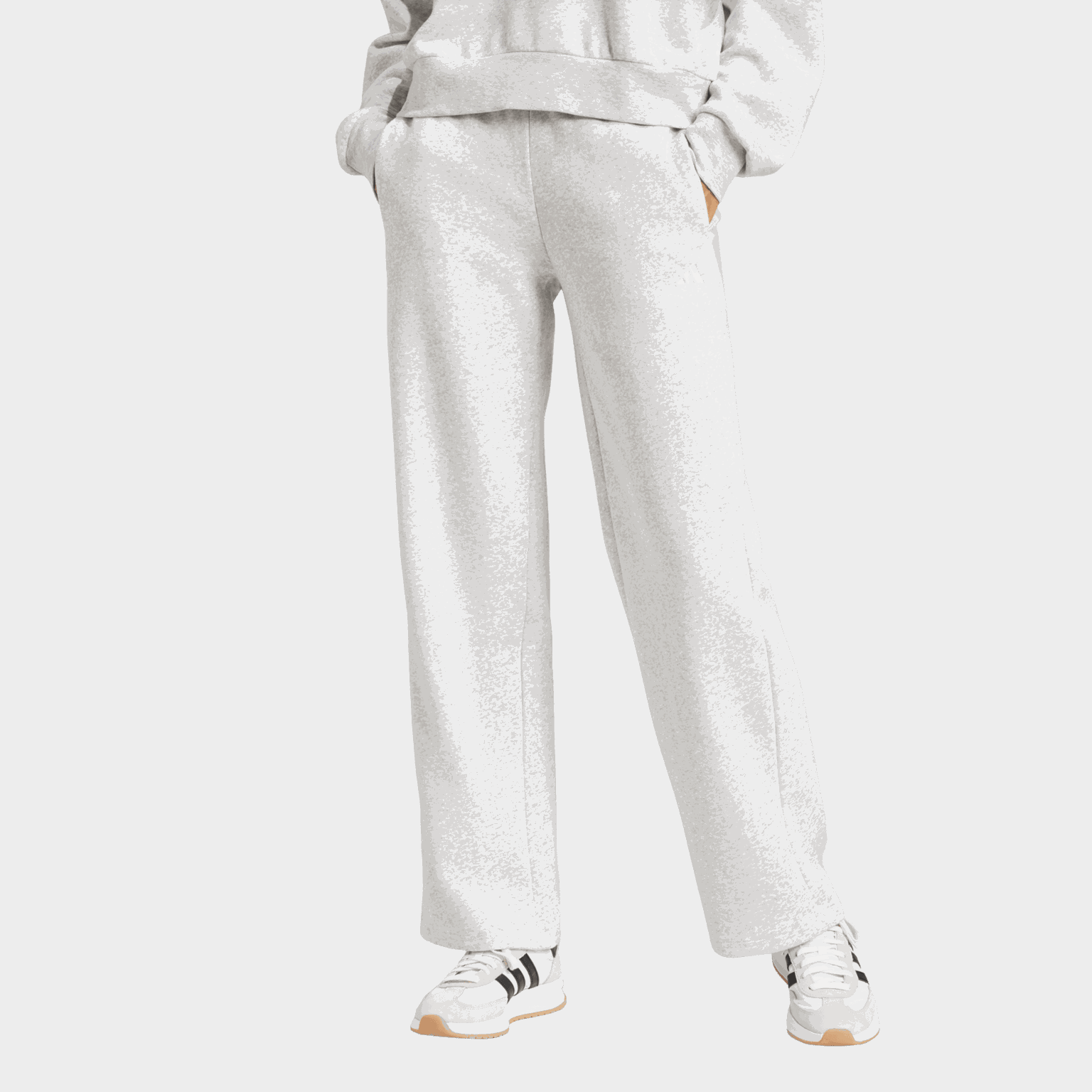 Essentials Small Logo Feel Cozy Open-Hem Joggers, naisten collegehousut - full image 1