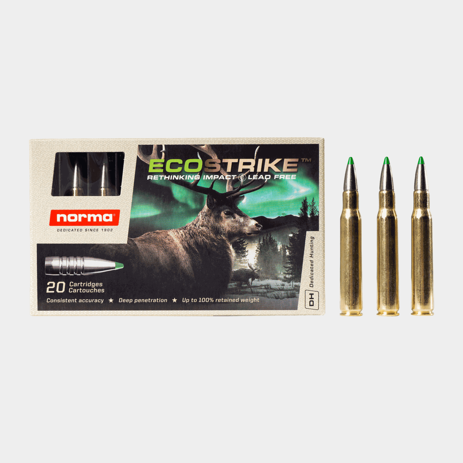 Norma Ecostrike 30-06 165gr / 7g, kivääriammukset - full image 2