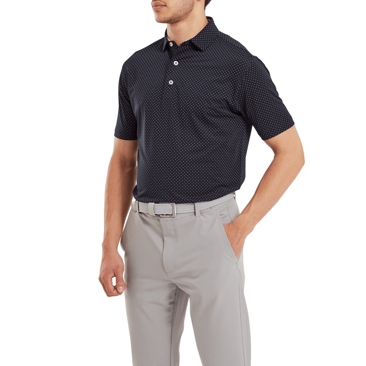 Мужская рубашка поло Footjoy Stretch Lisle Dot Print99