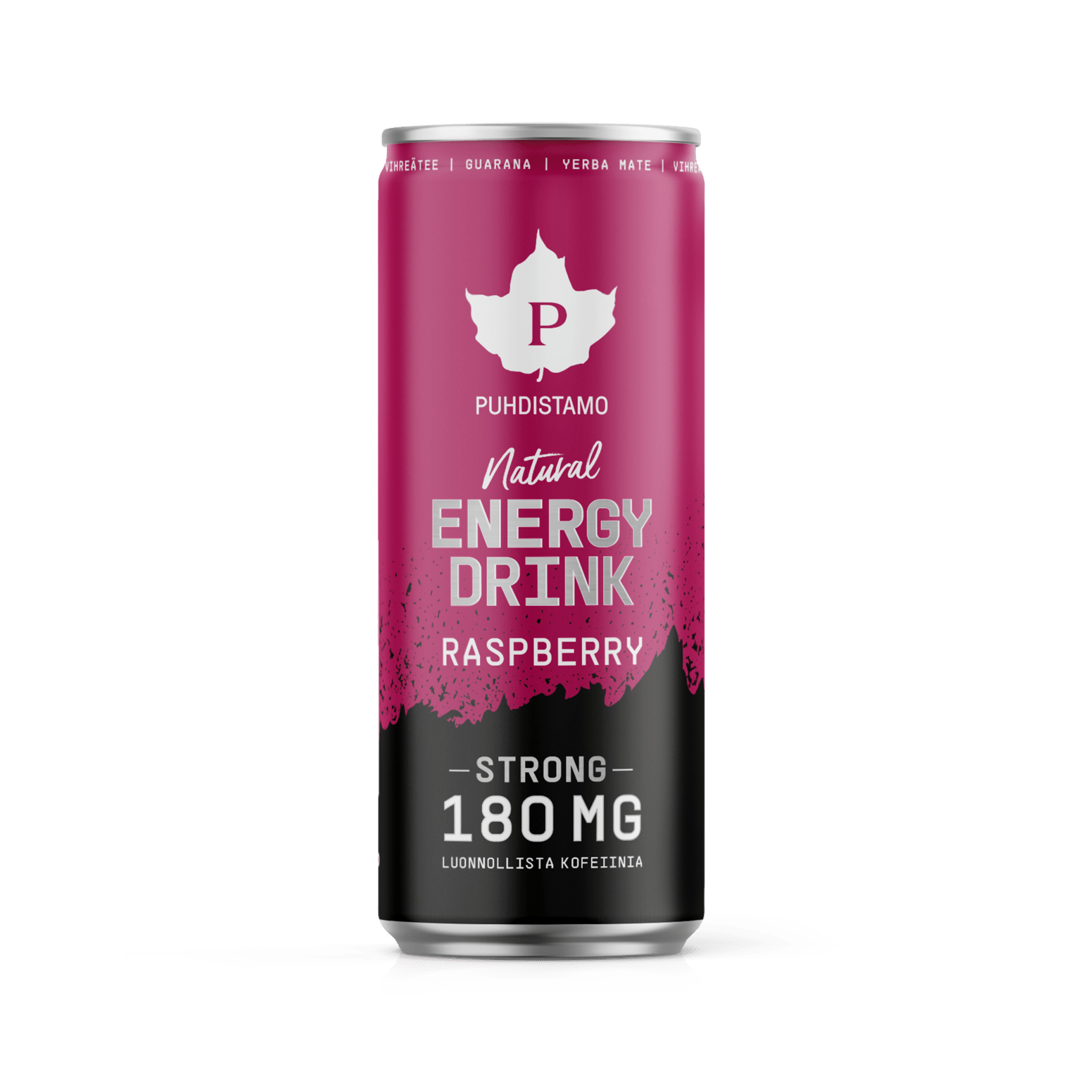 Pudishtamo Natural Energy Drink Strong Raspberry 330 мл, энергетический напиток
