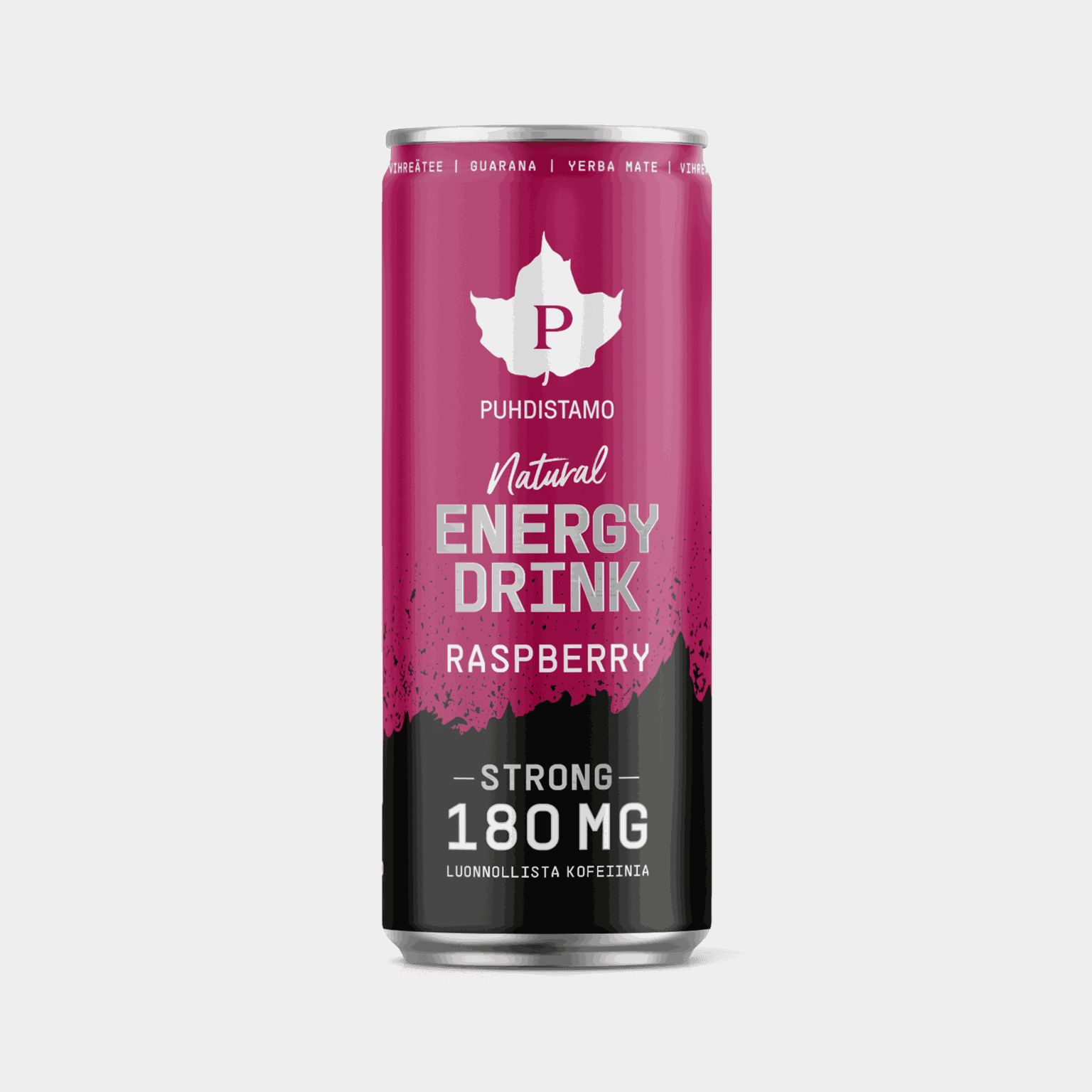 Natural Energy Drink Strong Raspberry 330 ml, energiajuoma - full image 1