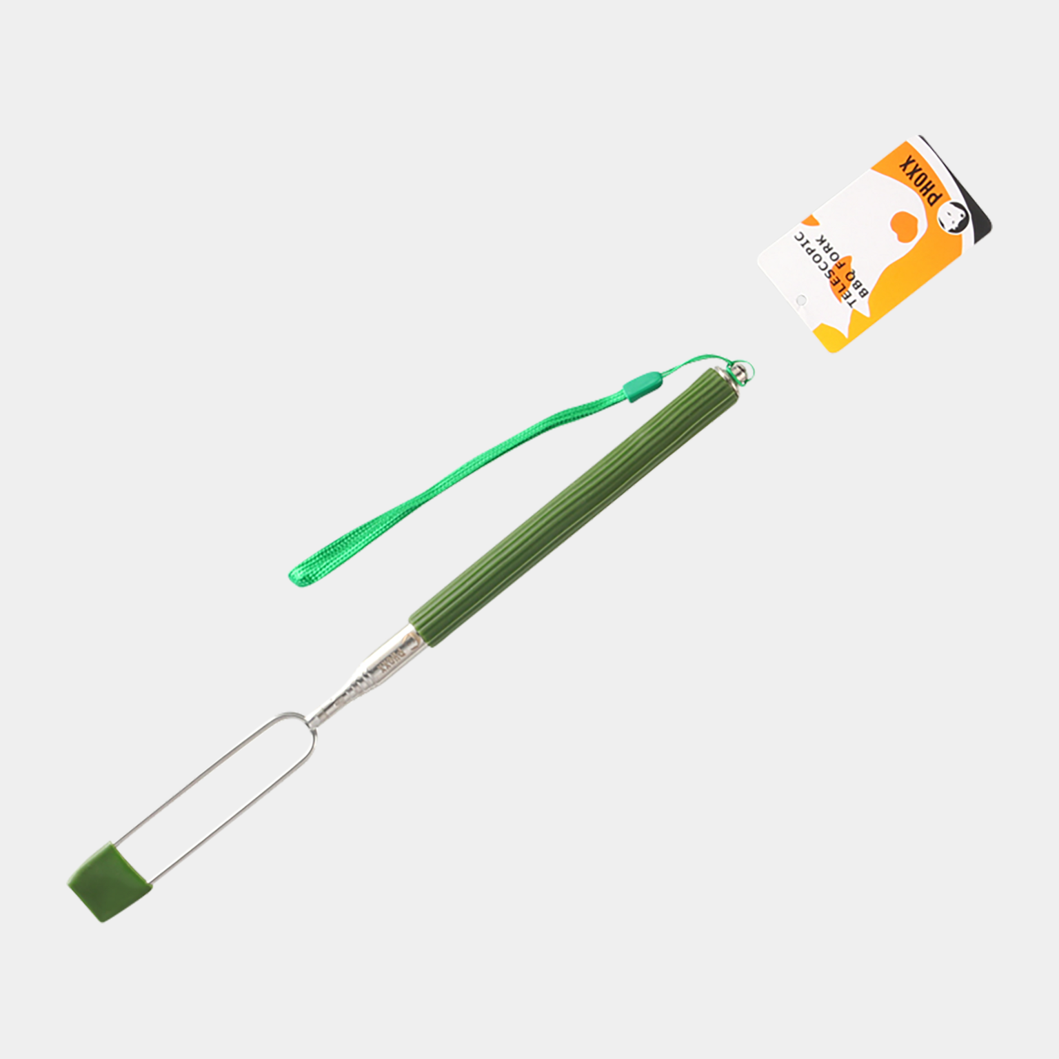 Silicone Handle BBQ Fork, grillitikku - full image 1