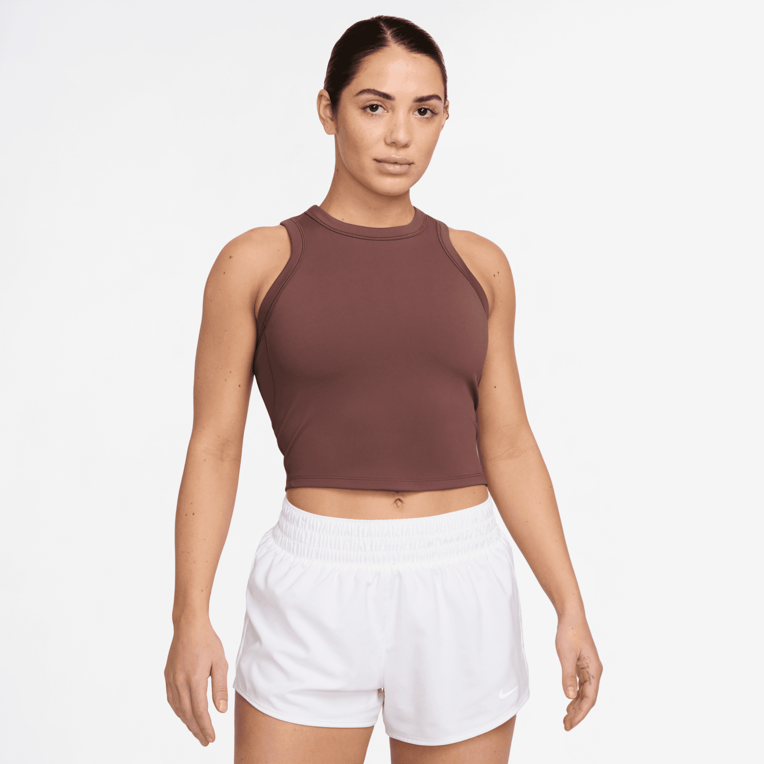 Укороченная майка Nike One Fitted Dri-FIT, женский топ