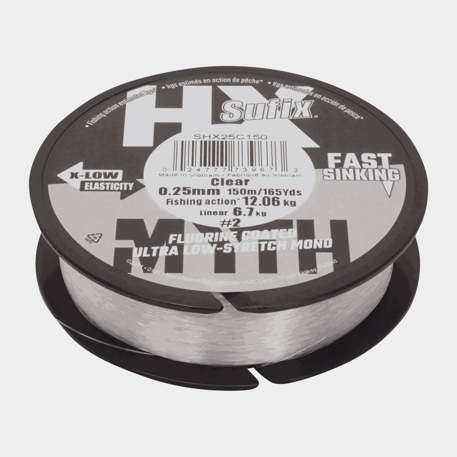 HX-MYTH Clear 150m 0,25mm, monofilamenttisiima - full image 1