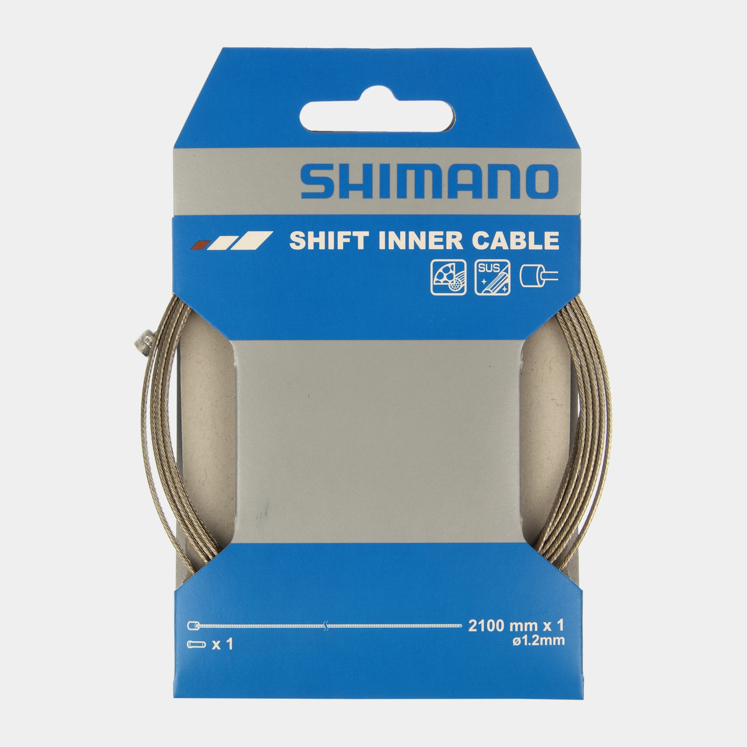 Shift Cable 1, 2 x 2100 mm stainless, vaihdevaijerisarja - full image 2