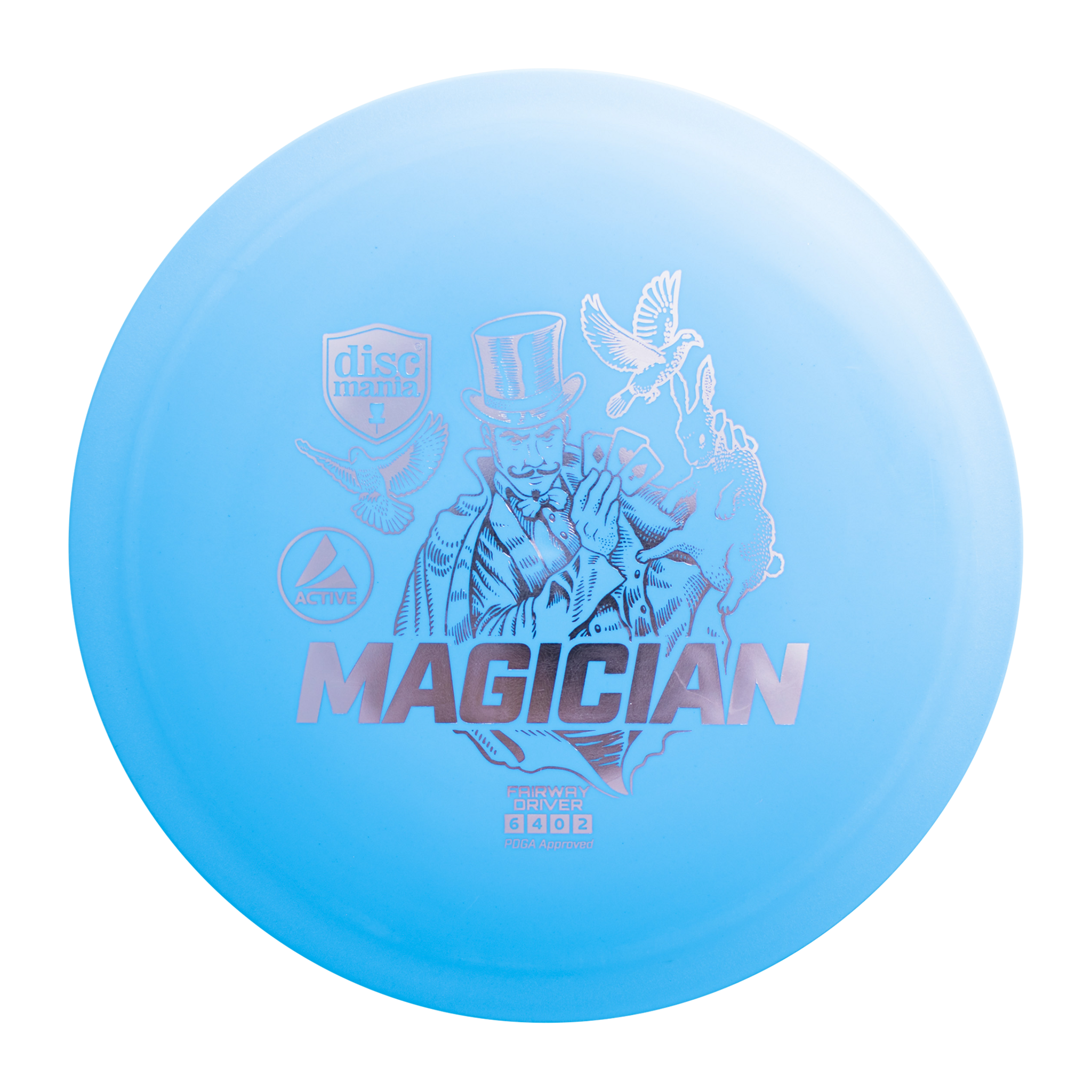 Discmania Active Driver Magician White, водитель фрисбигольфа