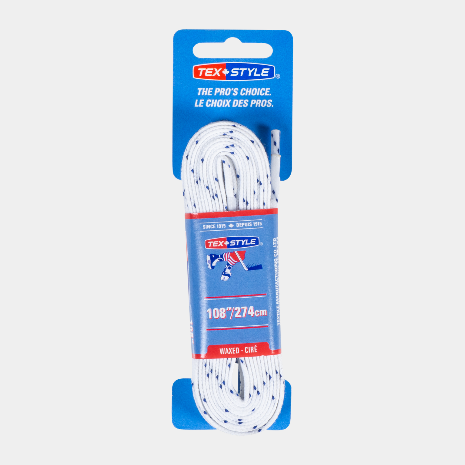 waxed Laces 274cm white 36 pack 24/25, vahatut luistinnauhat - full image 1