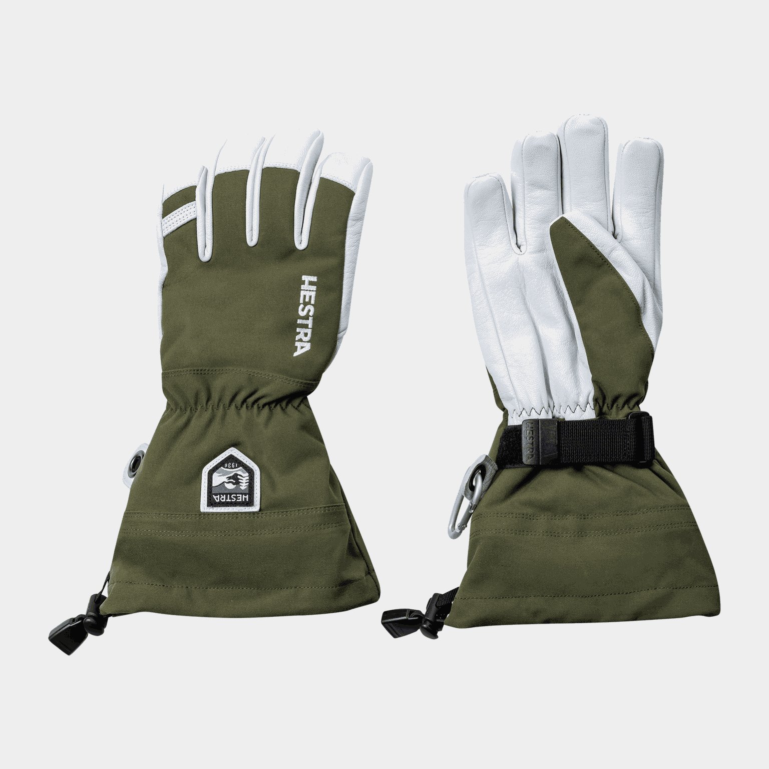 Alpine Glove Army leather Heli ski - 5 finger 25/26, lasketteluhanskat - full image 1