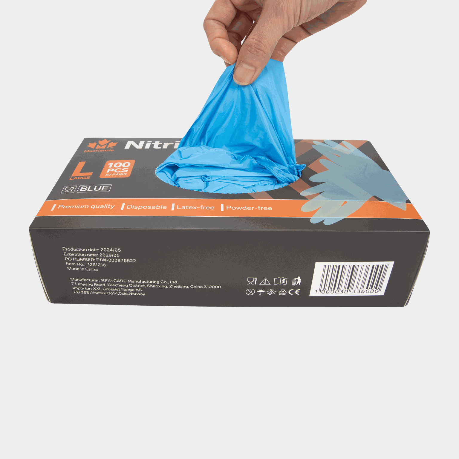 Nitrile Glove 50 Pair, kertakäyttöiset nitriilikäsineet - full image 3