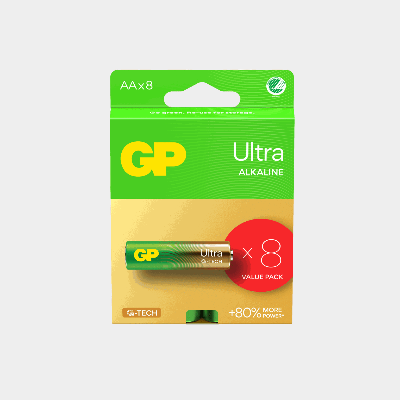 Ultra Alkaline AA/LR6 paristo, AA-paristot - full image 1