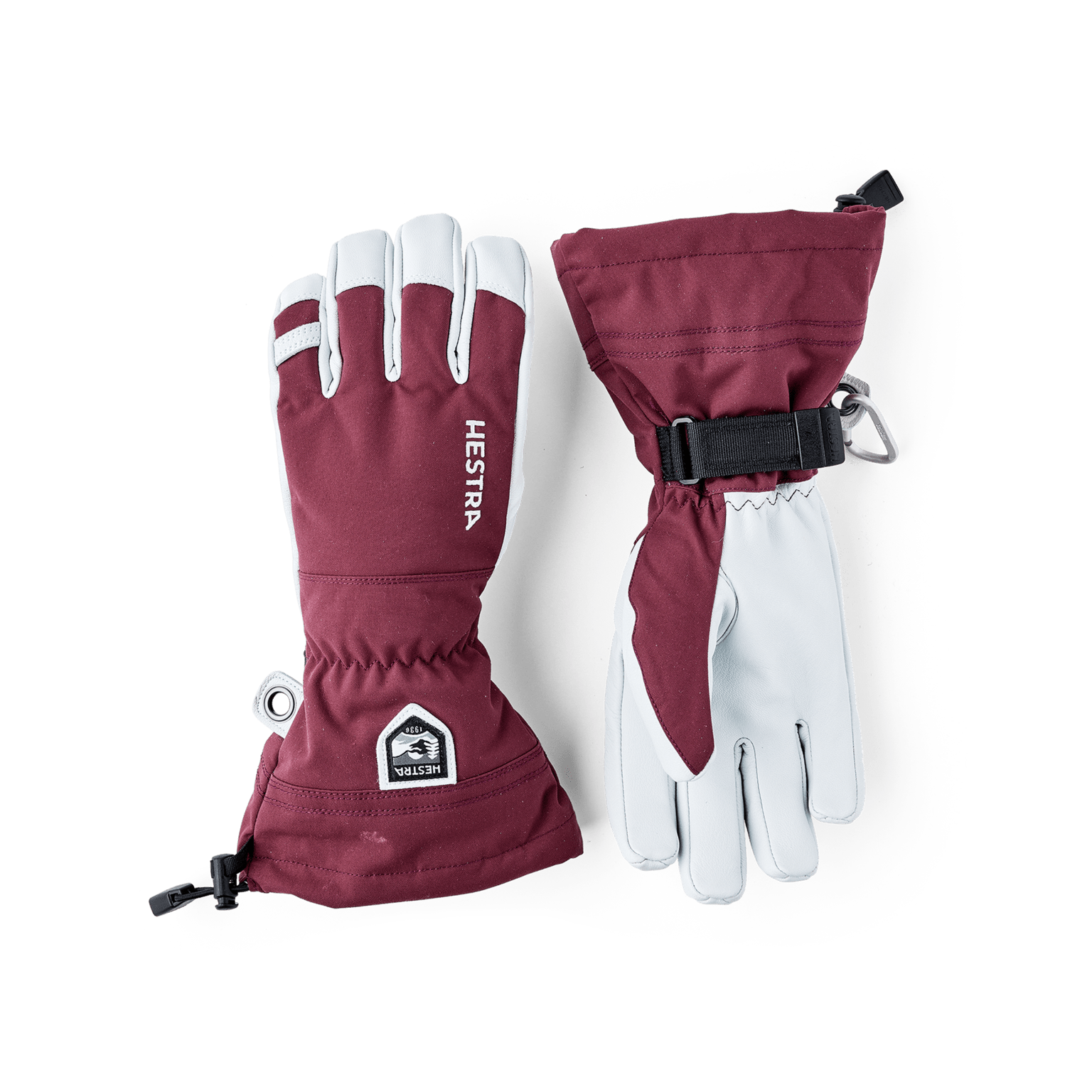 Hestra Alpine Glove Army кожаные Хели-ски - 5 пальцев 25/26, лыжные перчатки