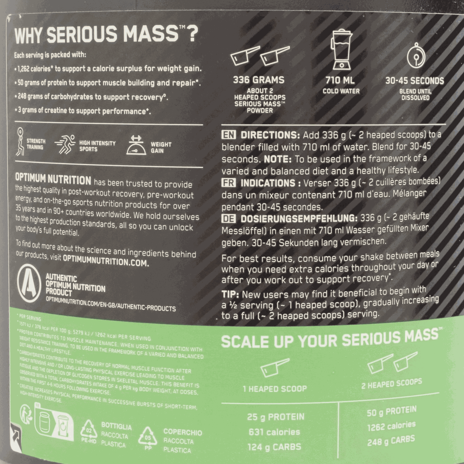 Serious Mass 2 727 g, proteiinijauhe - full image 4