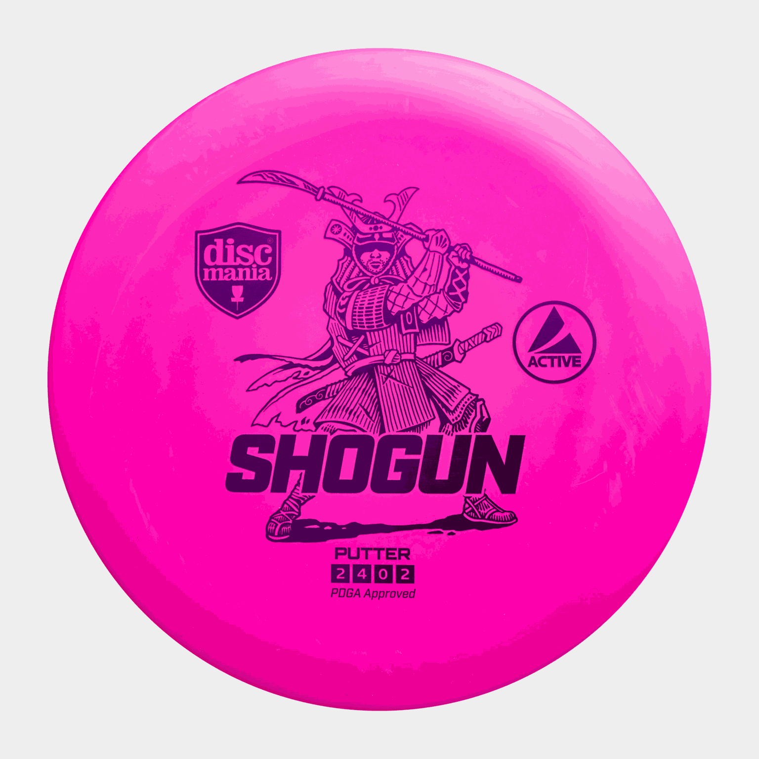 Active Putter Shogun White, putteri frisbeegolf - Putteri - Pinkki | XXL