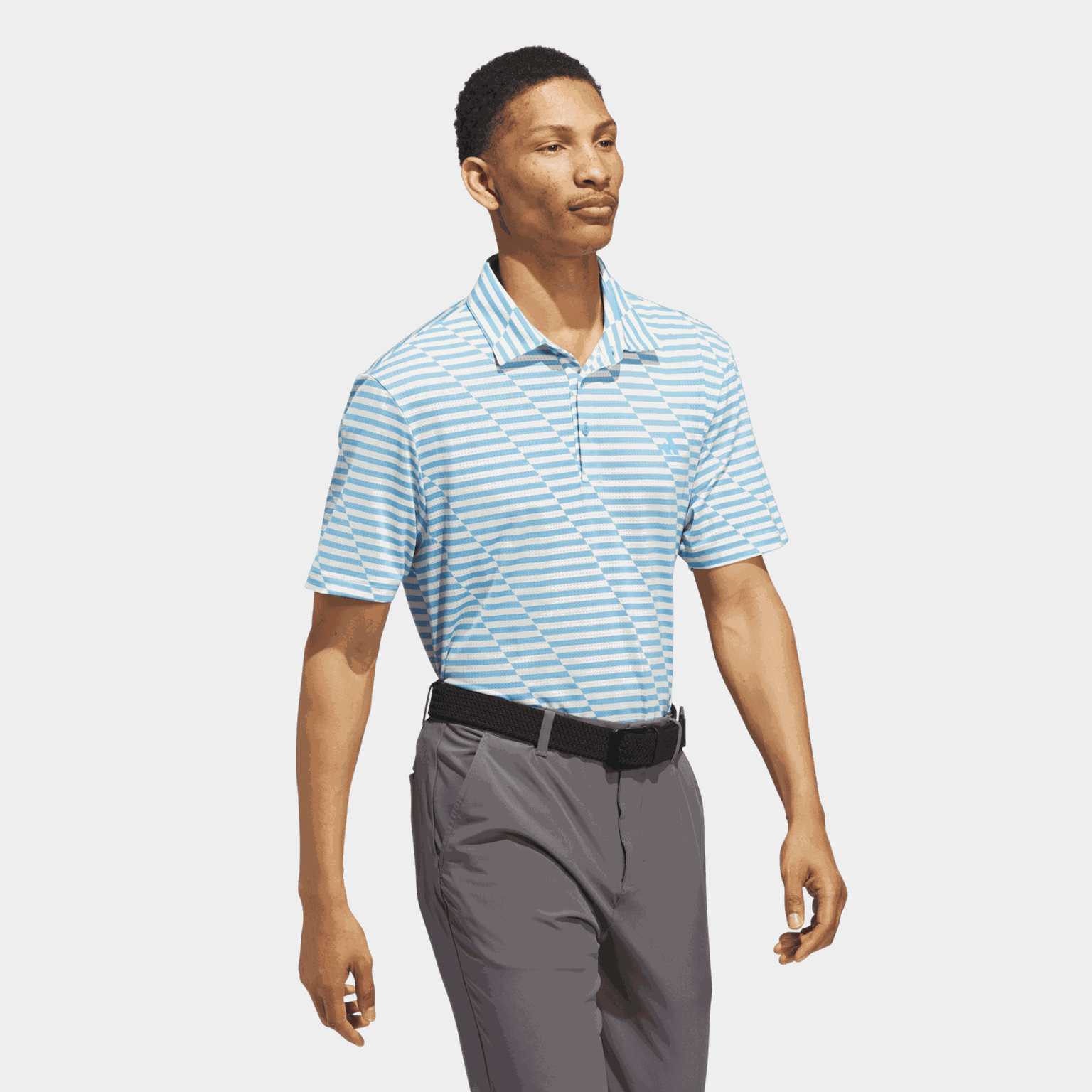 Mesh Print Polo, miesten pikeepaita - full image 1
