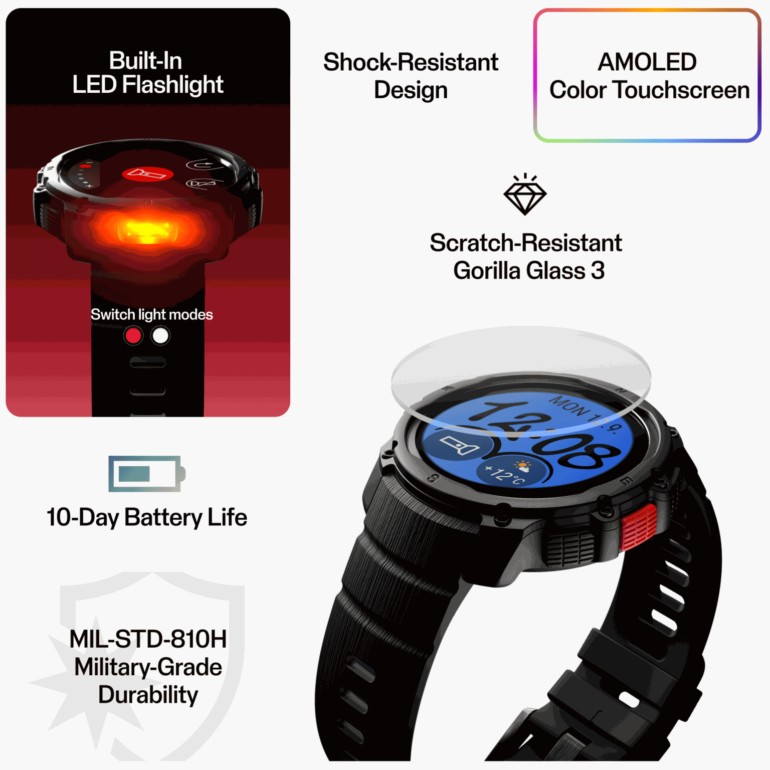 STREET X MULTISPORT WATCH S-L, urheilukello - full image 4