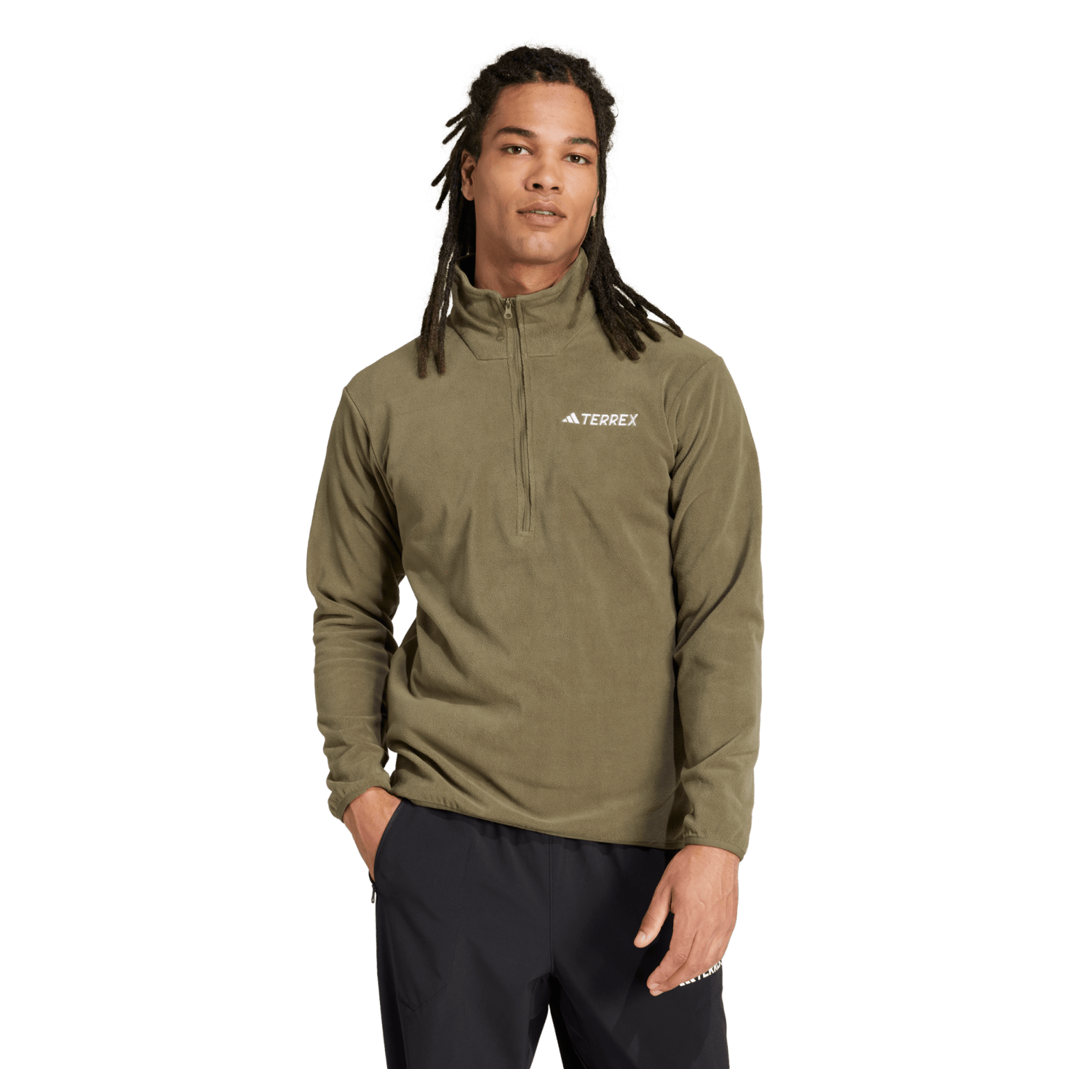 adidas Multi Essentials 1/2 Zip Fleece Jacket, мужская флисовая рубашка