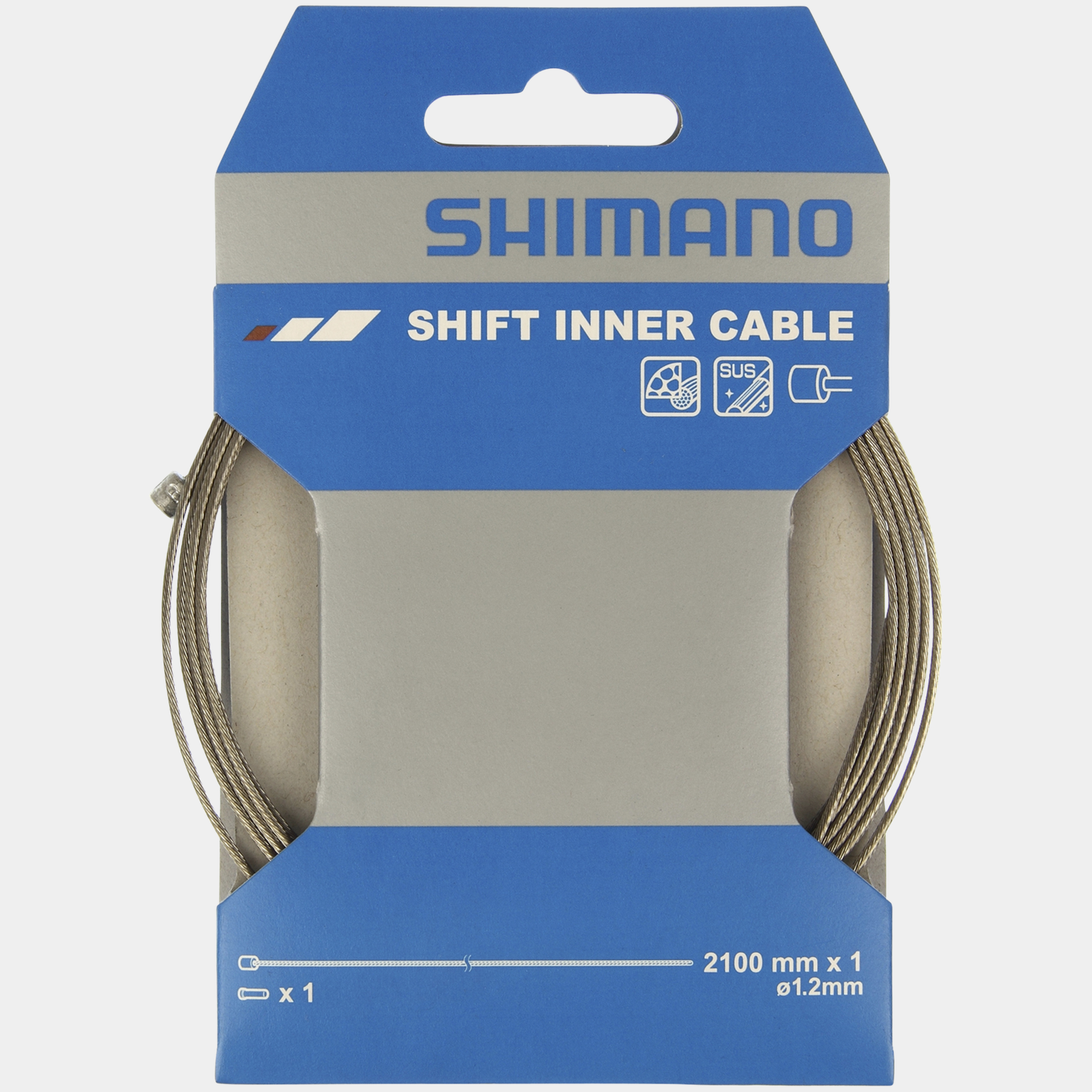 Shift Cable 1, 2 x 2100 mm stainless, vaihdevaijerisarja - full image 3