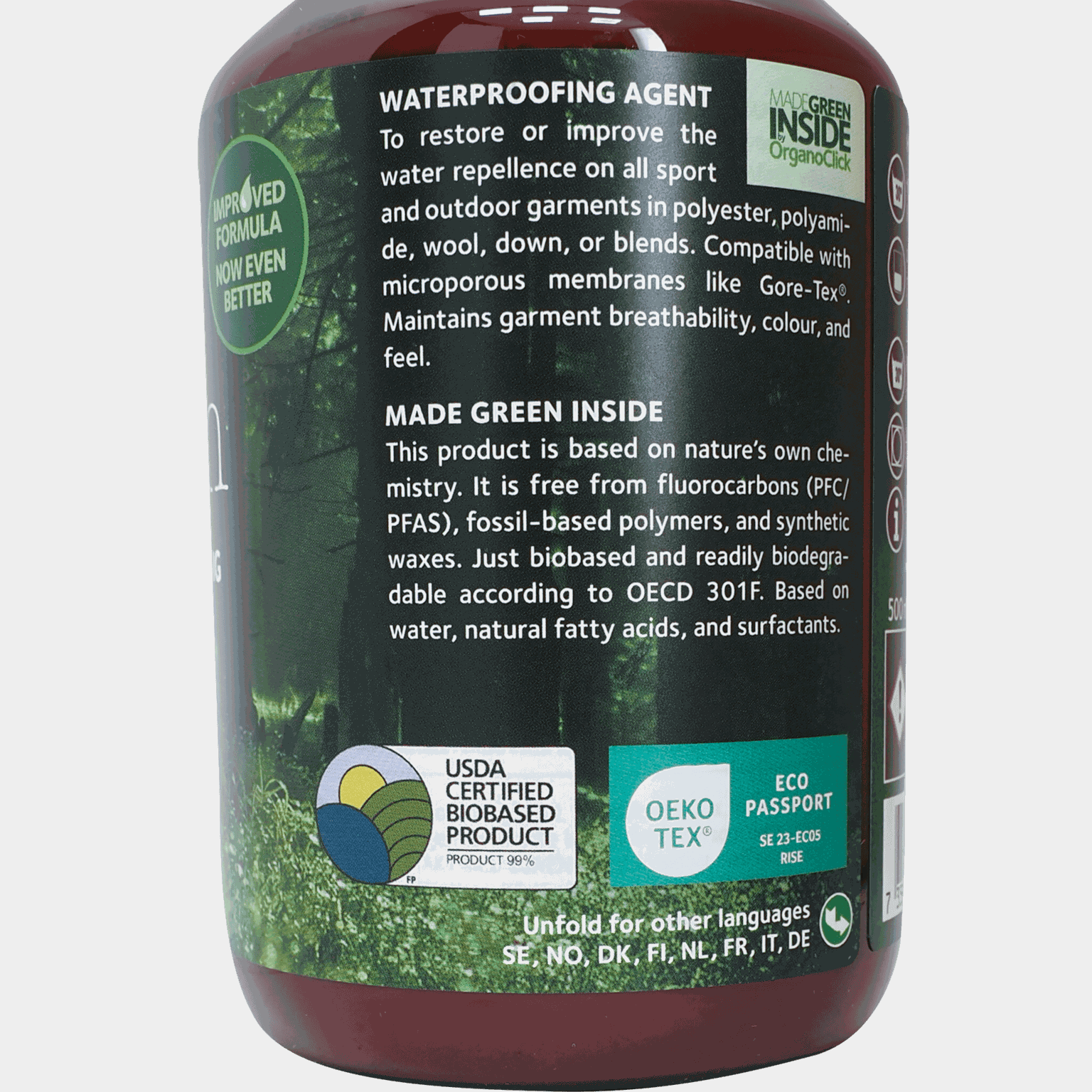 Wash-in Textile Waterproofing 500 ml, pesuaine - full image 2