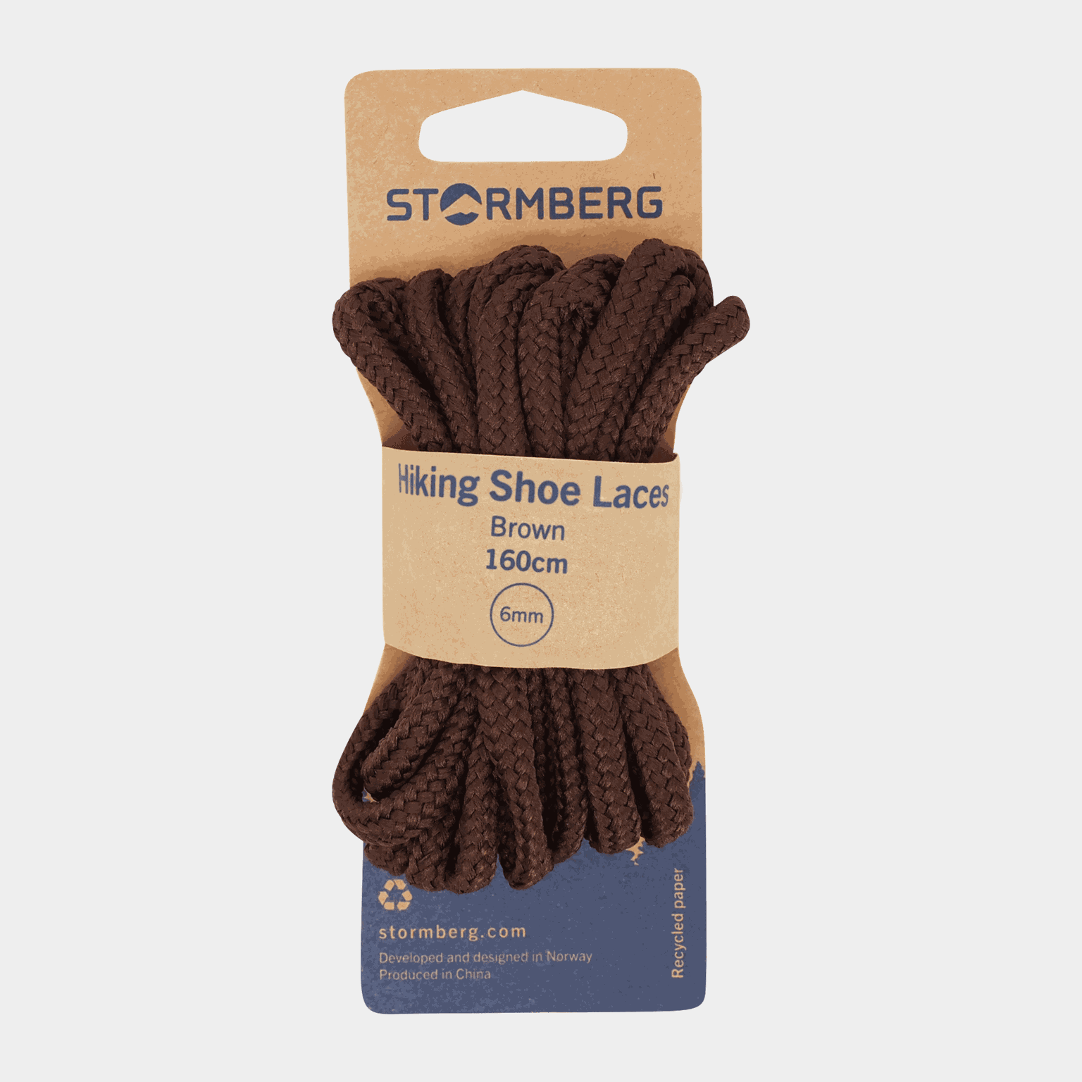 Hiking Shoe Laces Black 160cm, kengännauhat - full image 1