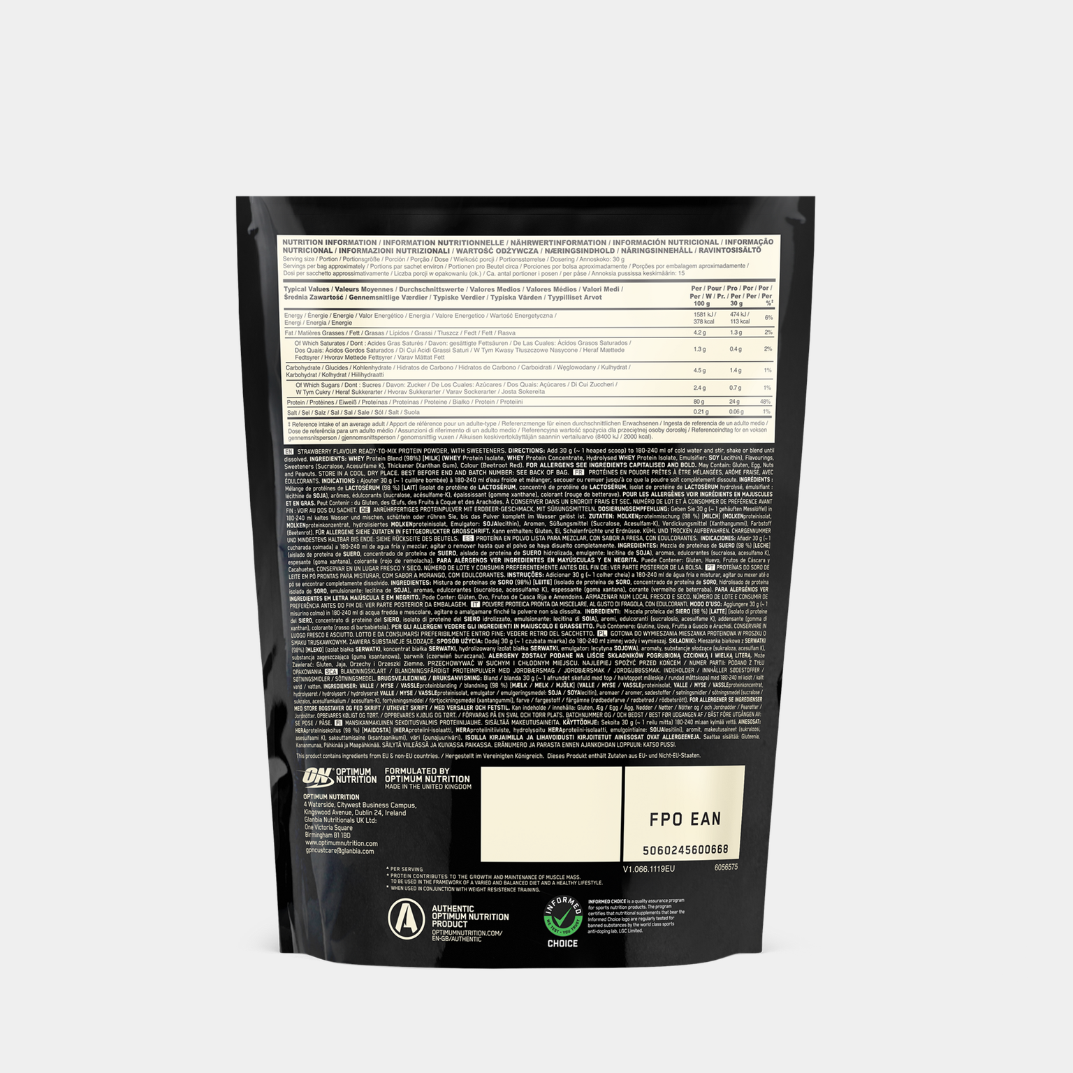 100 % Whey Gold Standard, proteiinijauhe - full image 2