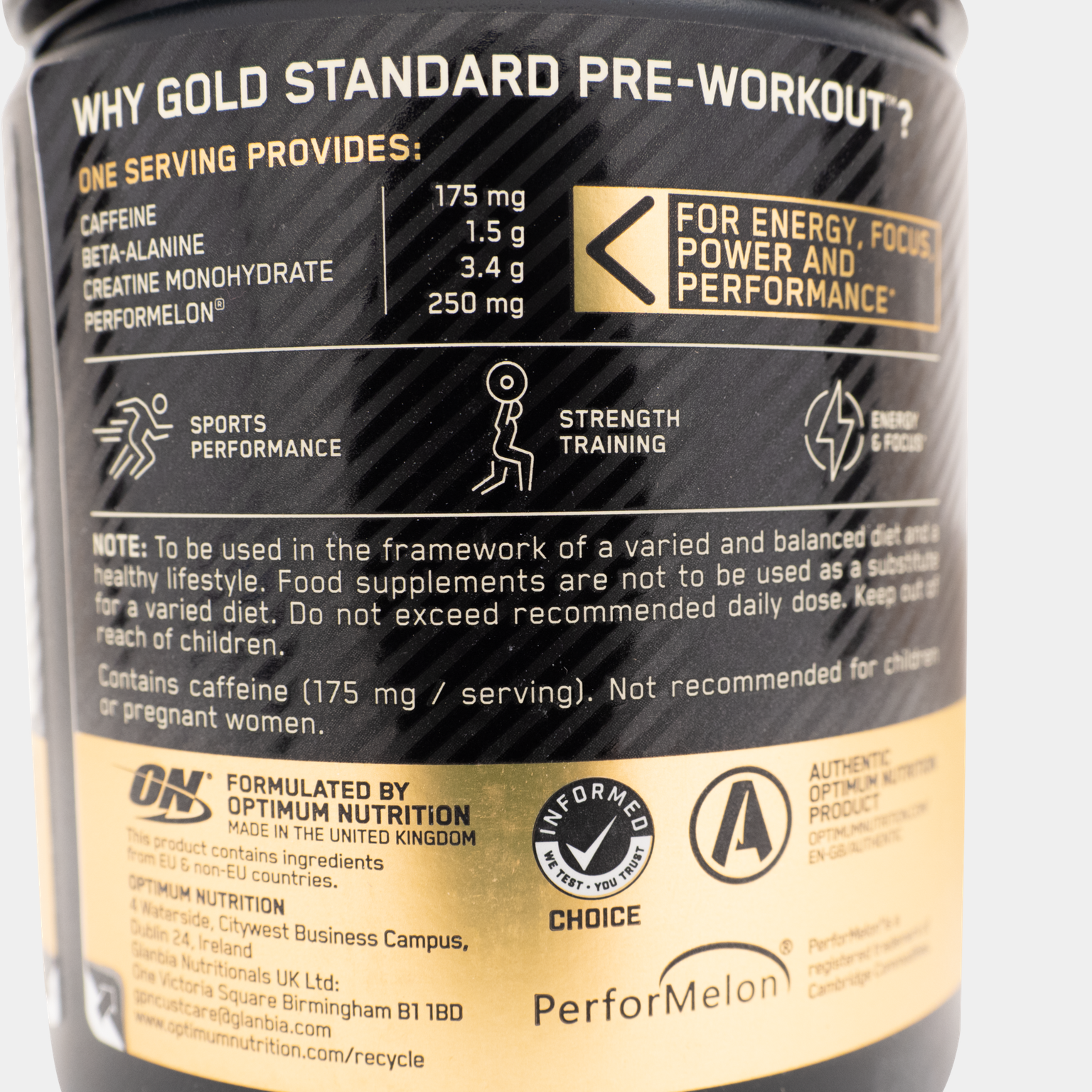 Gold Standard Pre Workout 330 g, latausjuoma - full image 4