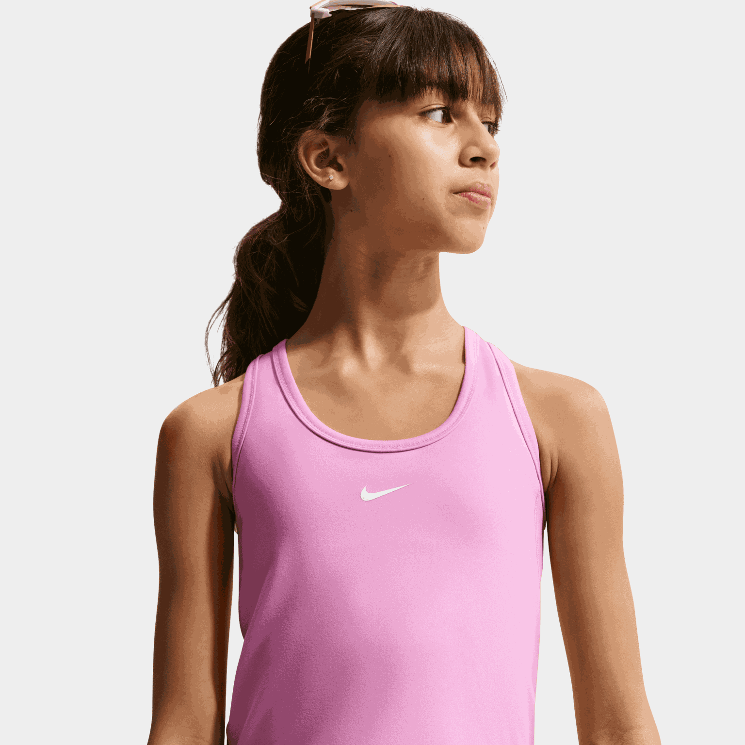 One Fitted Top Singlet Girls, tyttöjen hihaton paita - full image 3