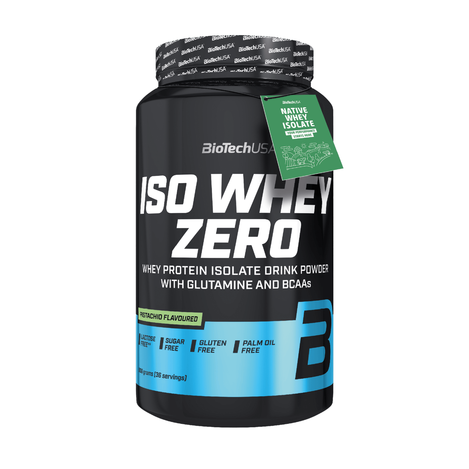 BioTech USA Iso Whey Zero 908 г Фисташки, протеиновый порошок