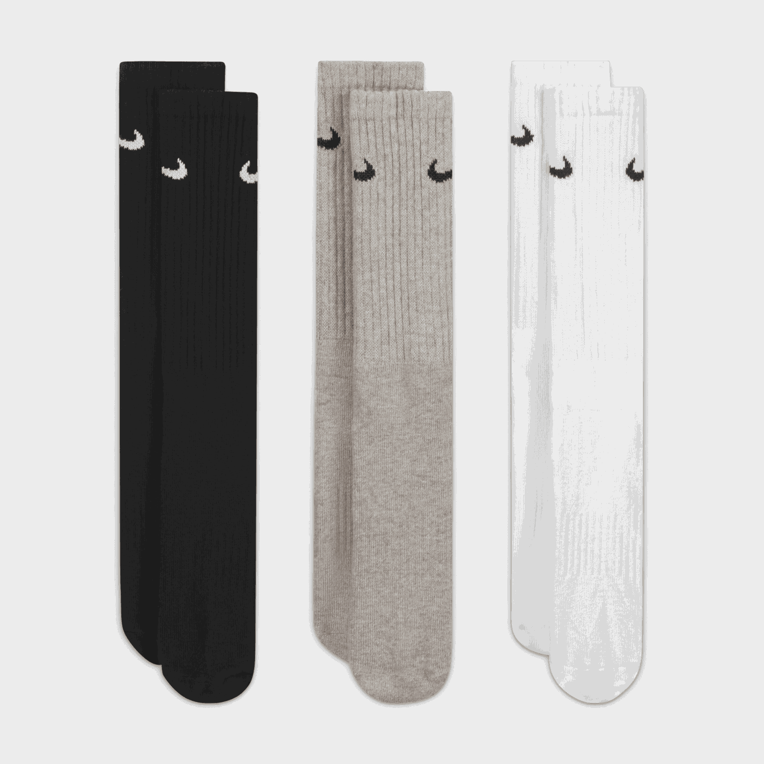 3PK Cushioned, pitkät treenisukat - full image 3