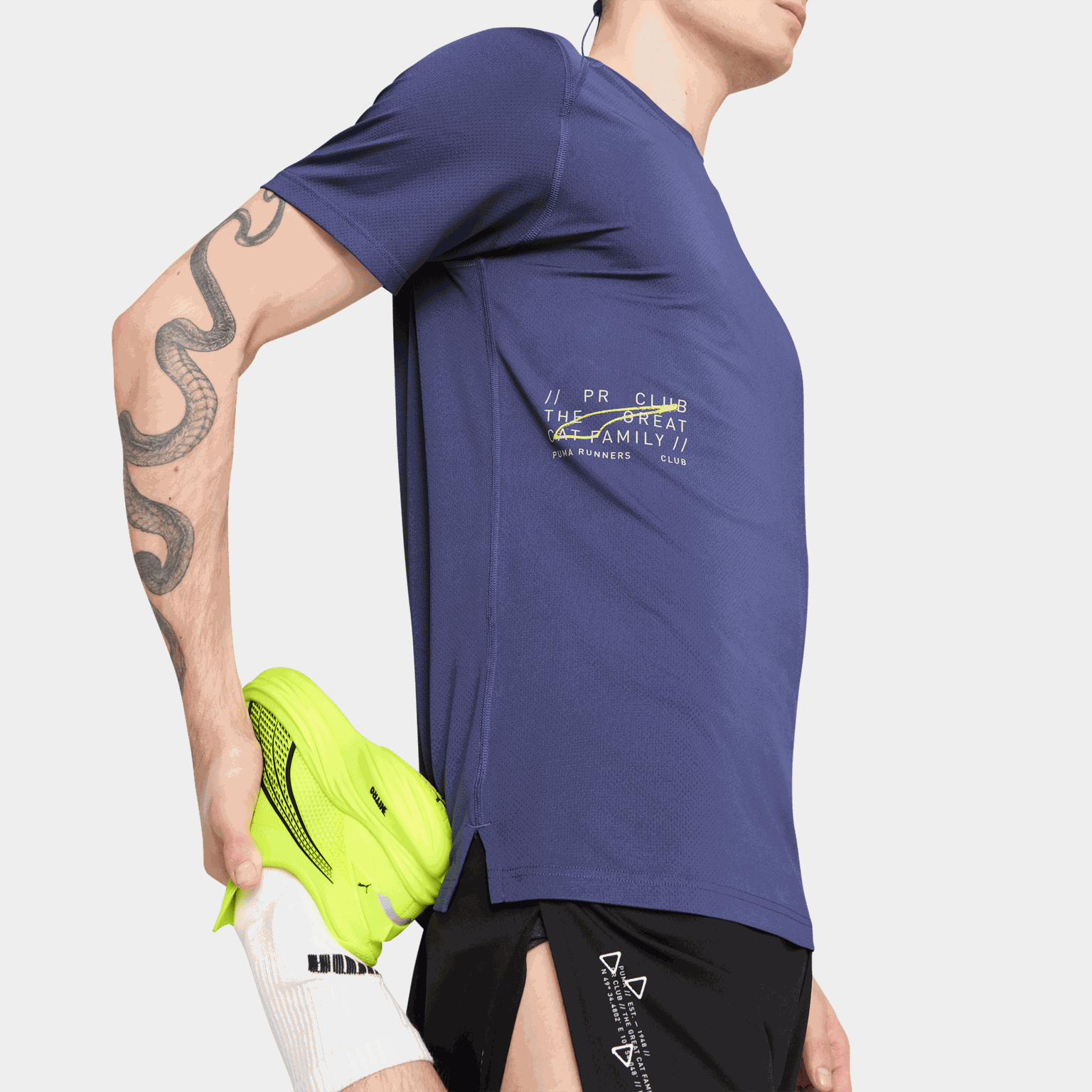 Run Graphic Mesh Tee, miesten treenipaita - full image 4