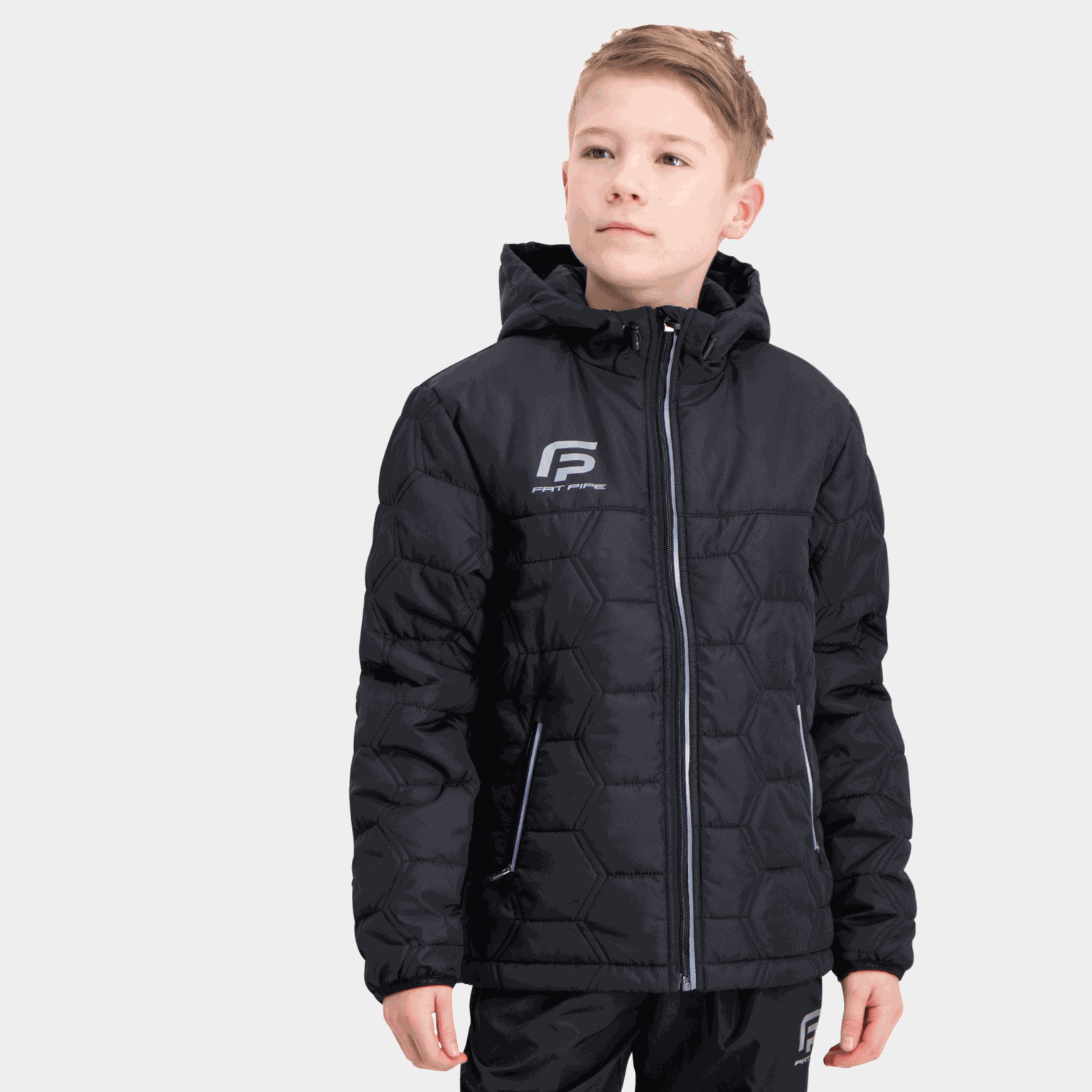 Gibson Hooded Light Padded Jacket, nuorten takki 26/27 - full image 1