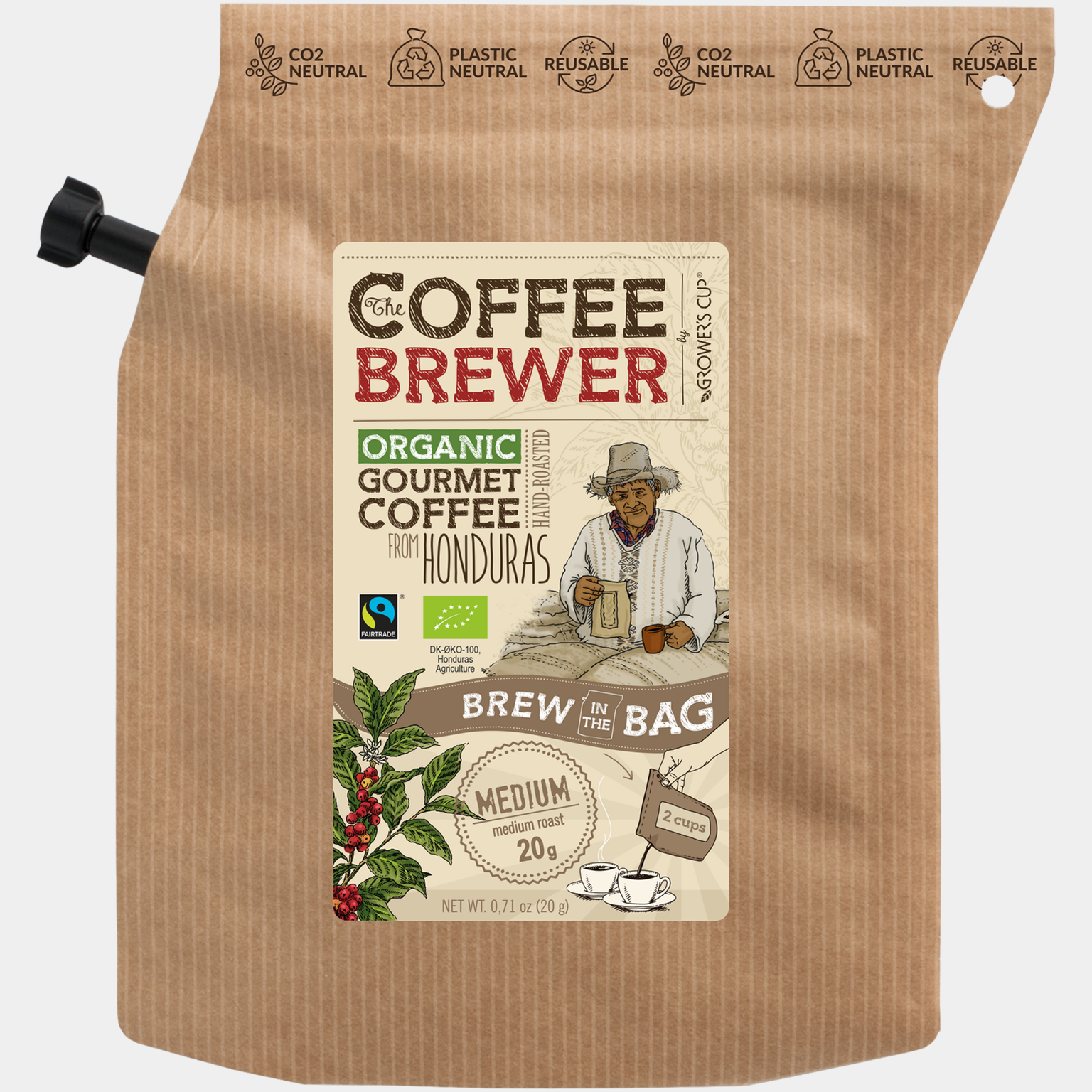 Honduras 2 Cup Coffee, Medium, medium roast, kahvipussi - full image 1