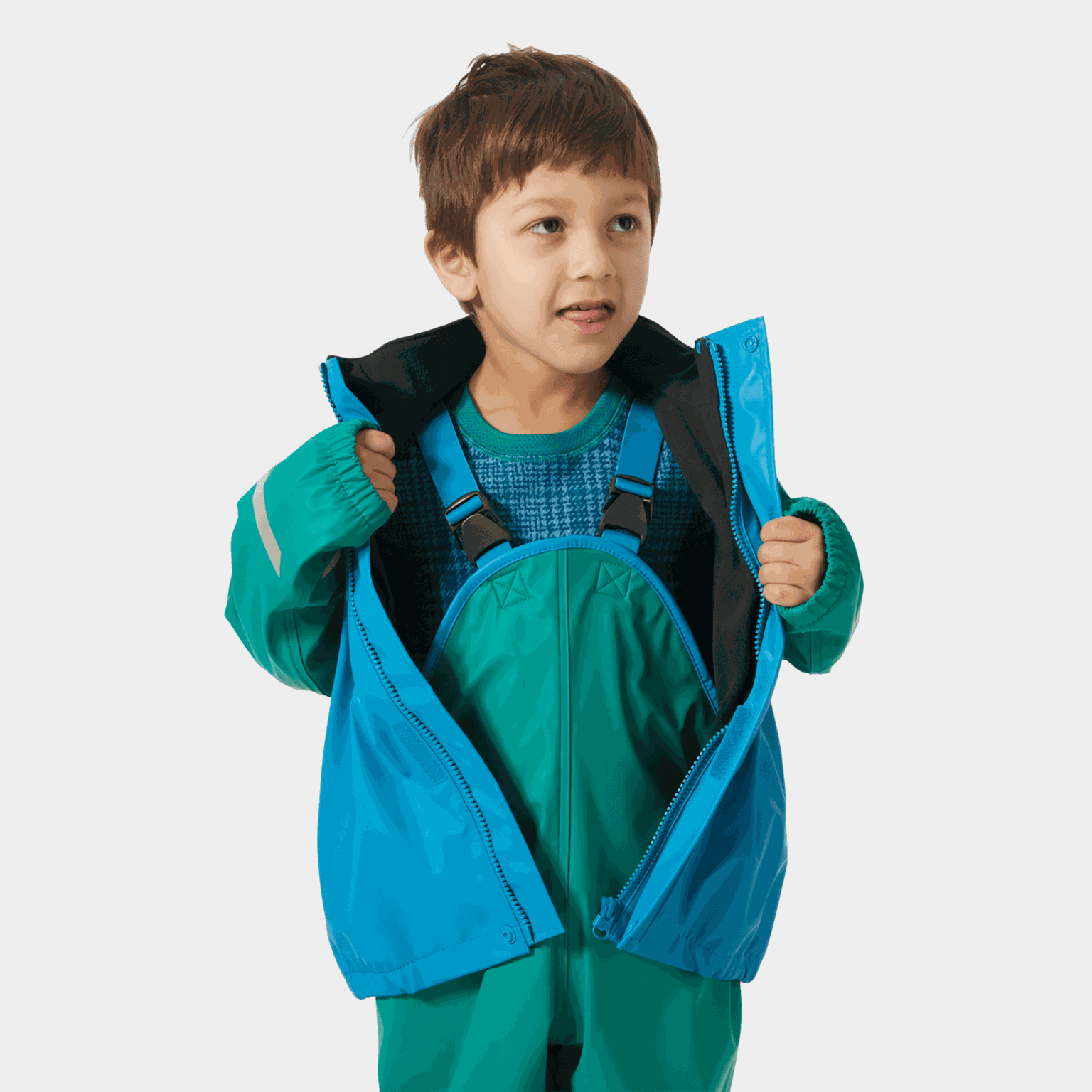 Bergen Fleece Rainset 2.0, lasten sadeasu - full image 4