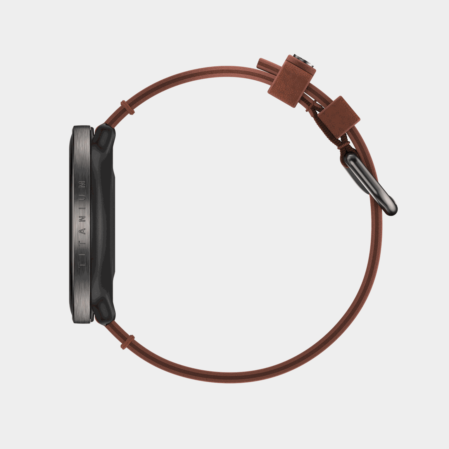 Ignite 3 Titanium/Brown leather strap, älykello - full image 4