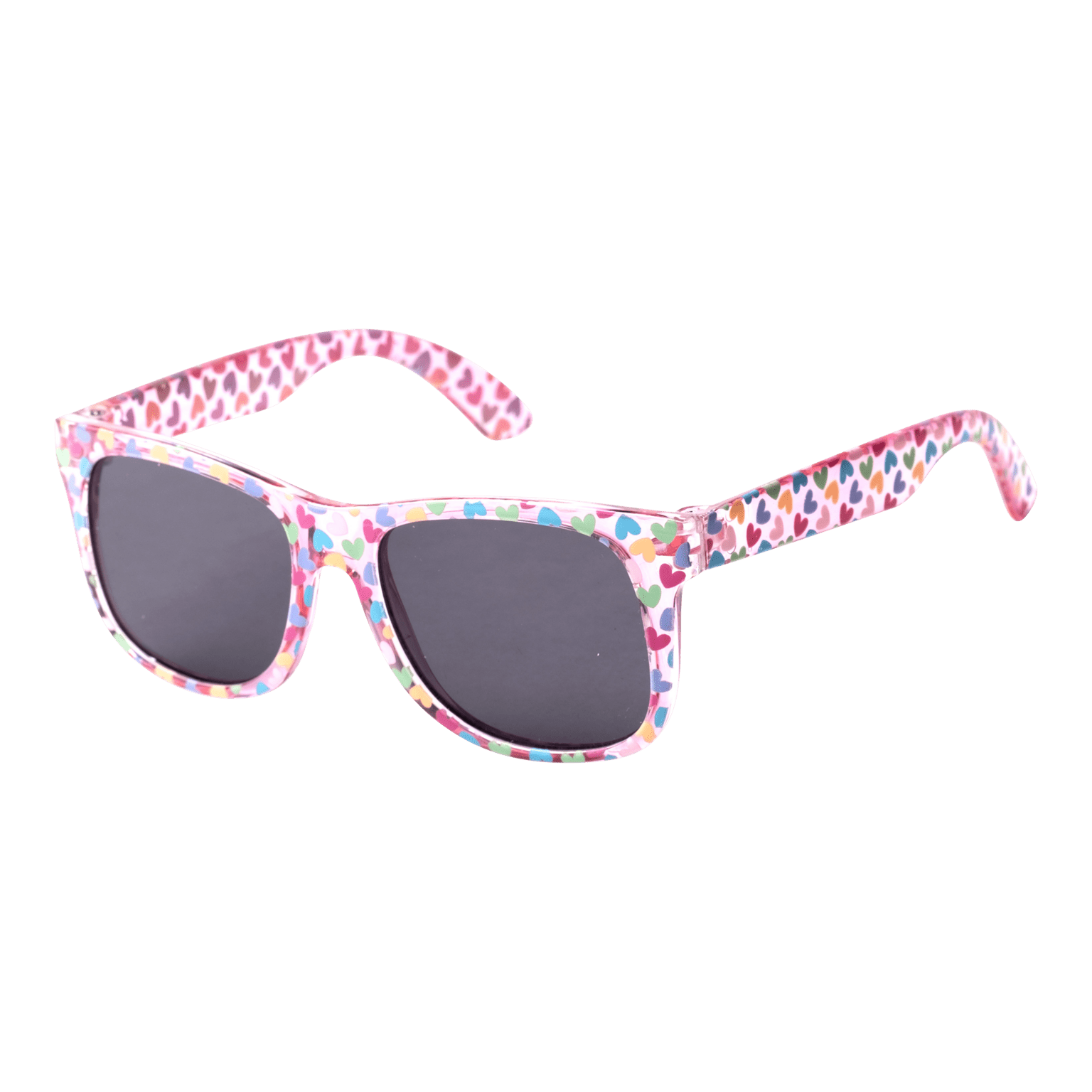 Солнцезащитные очки Waye Waye 015 Matt Pink Heart/Smoke, детские солнцезащитные очки