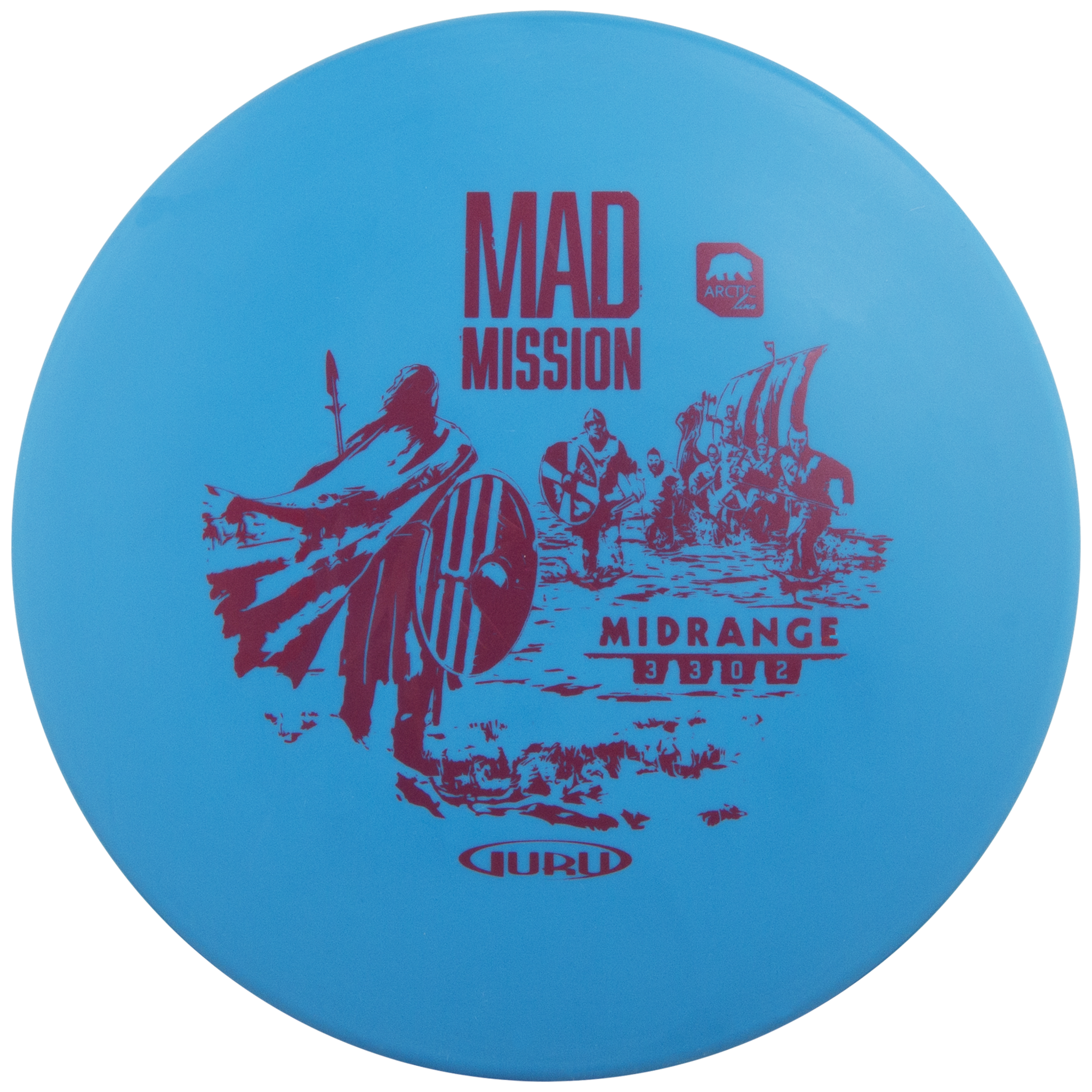 Guru Arctic Line Midrange Mad Mission, 150-165 г, фрисби-гольф средней дальности